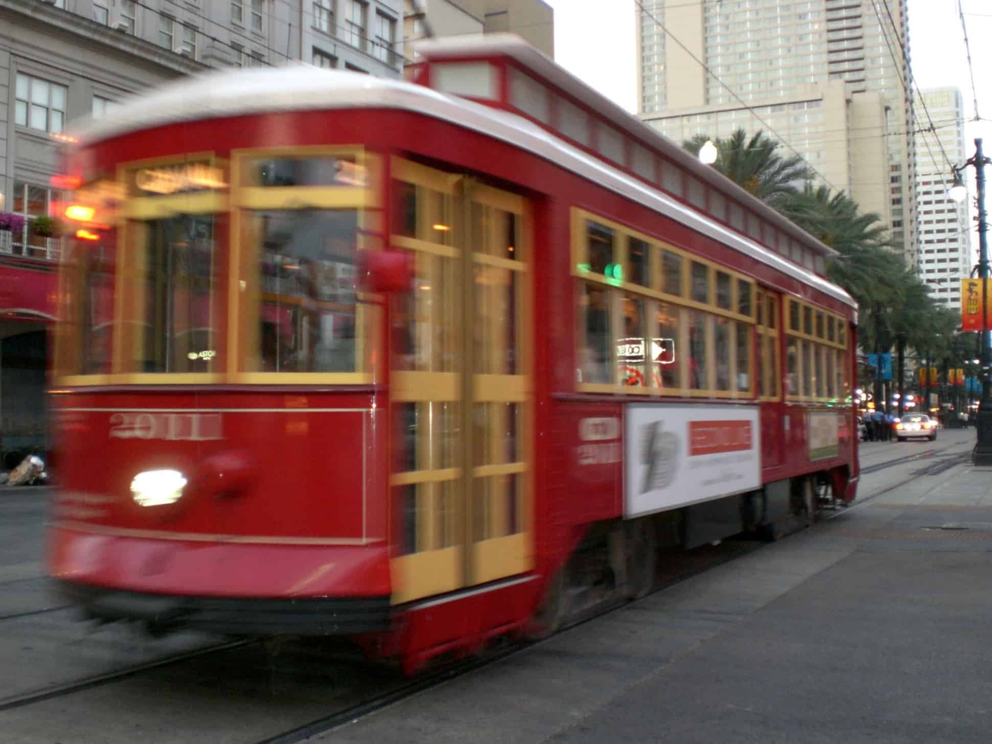 Don't forget to tide on a tram in New Orleans