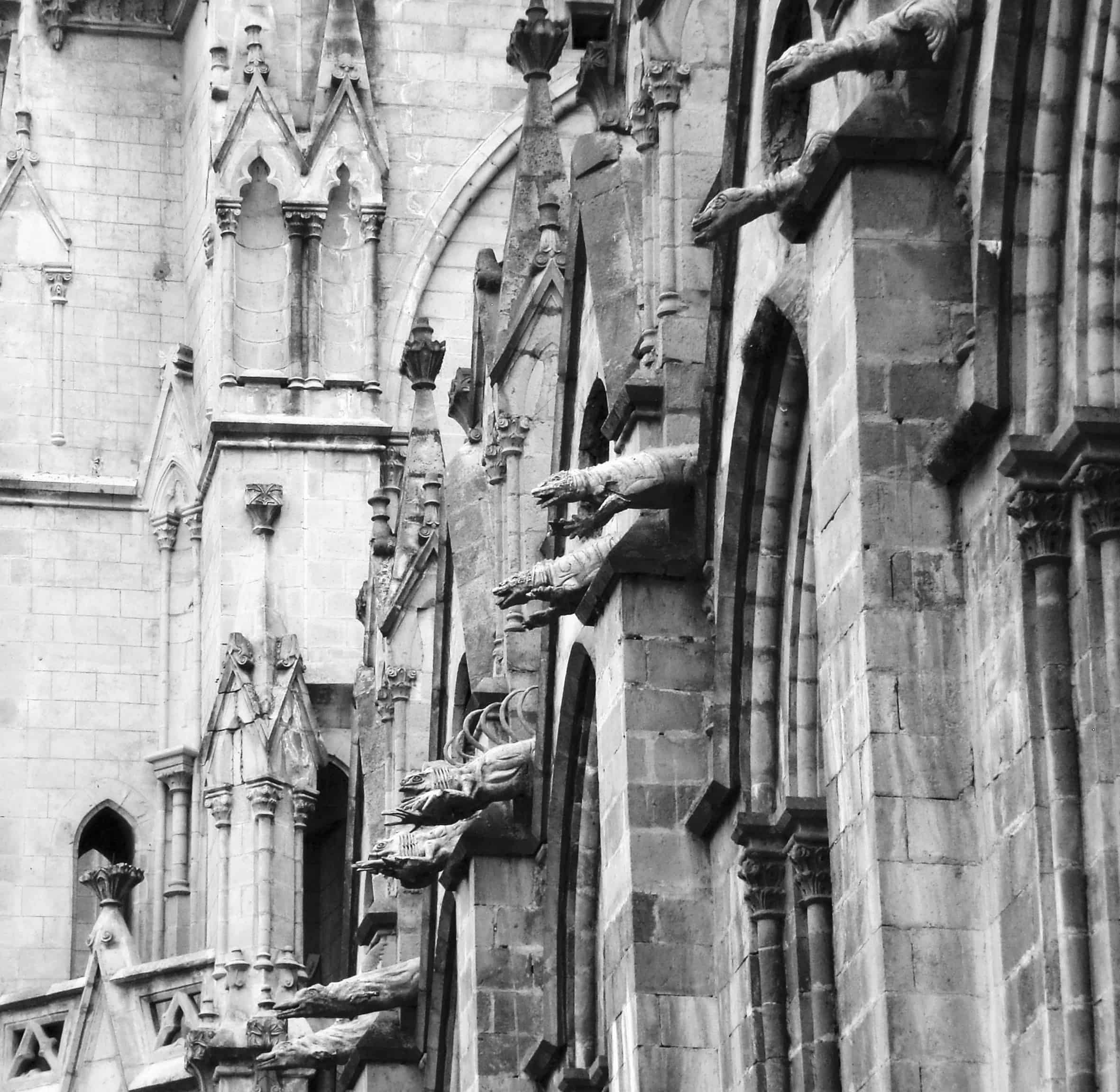 Quito Cathedral gargoyles