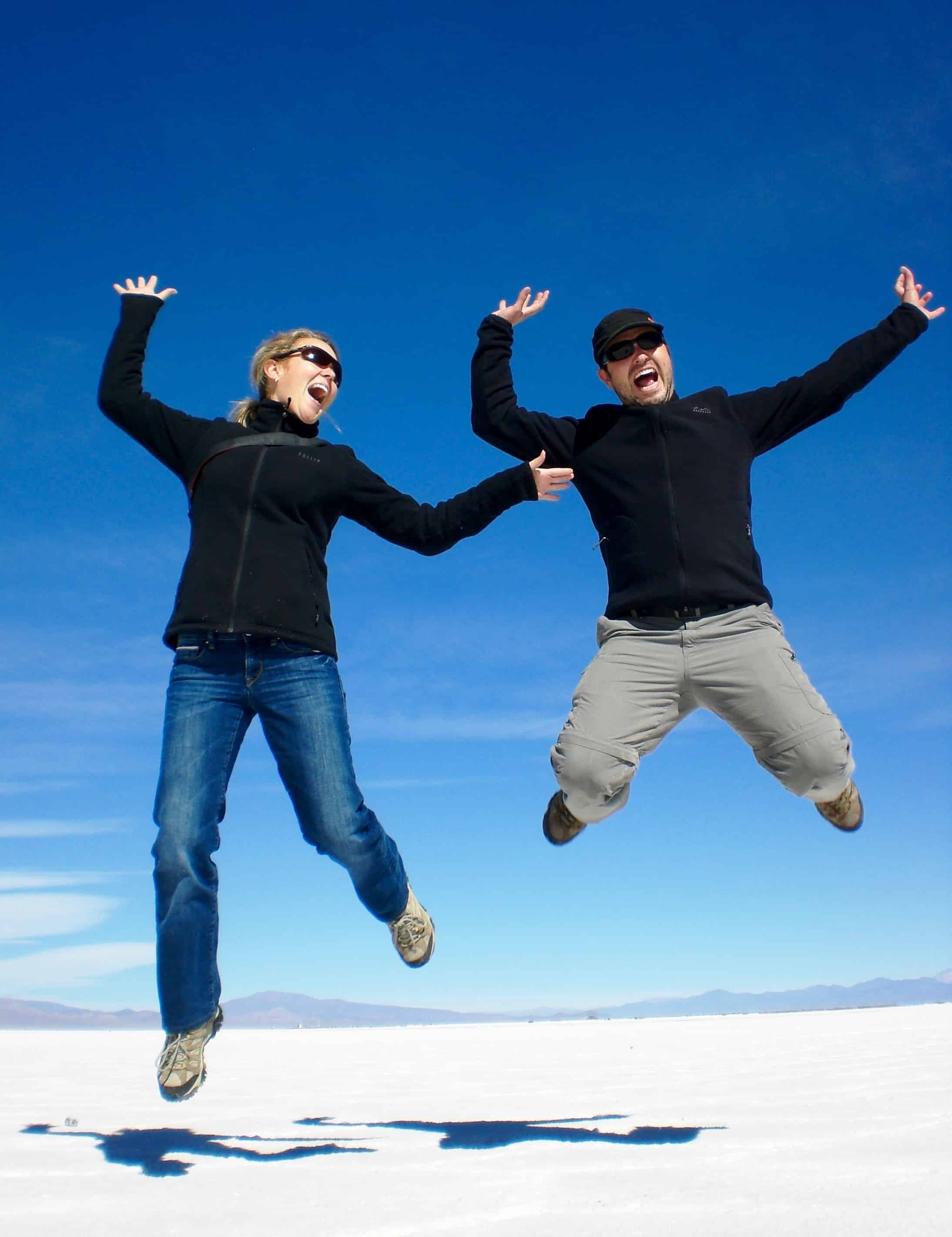 Salt plains of Salinas Grandes in the Andes