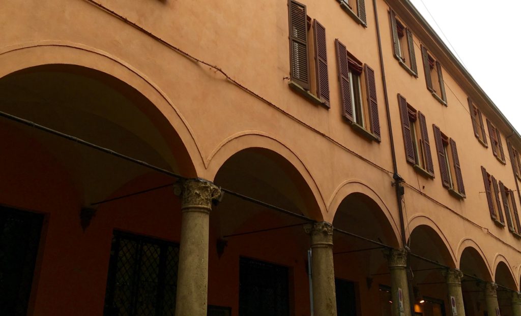 Arches and windows of Bologna, Italy