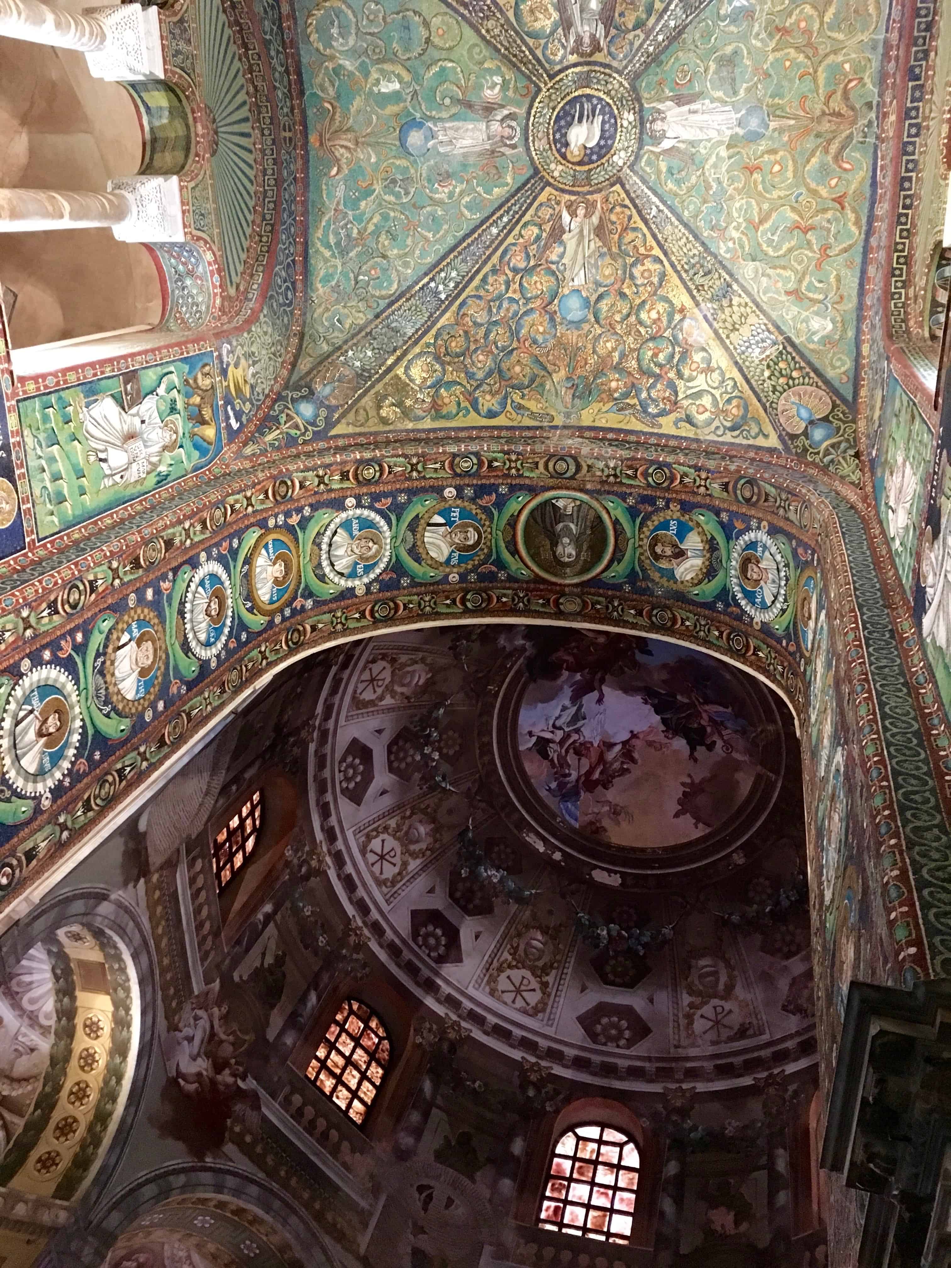 Mind-blowing mosaics interior of the Basilica di San Vitale, Ravenna, Italy