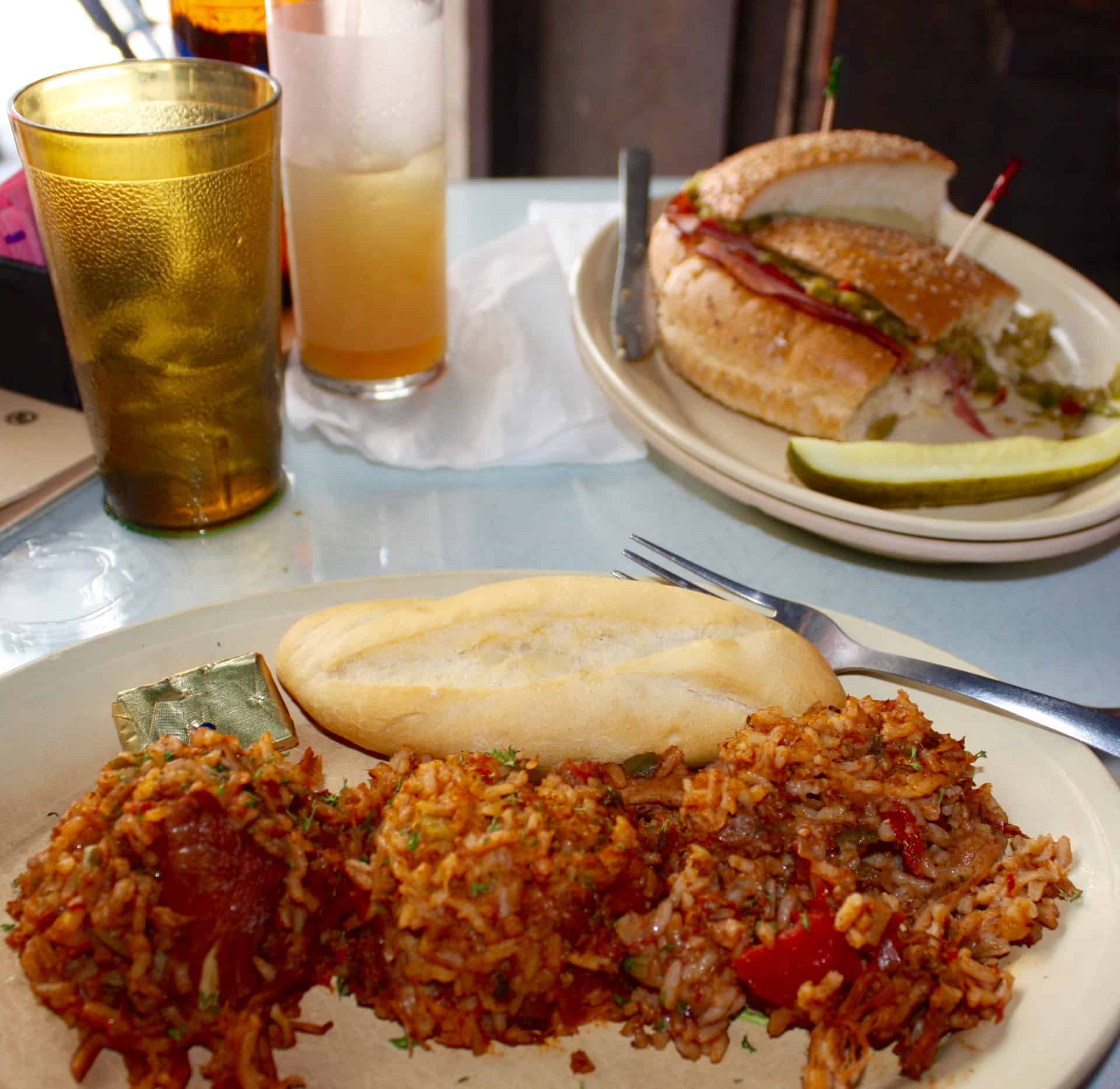 Yummy  Jambalaya and Muffaletta