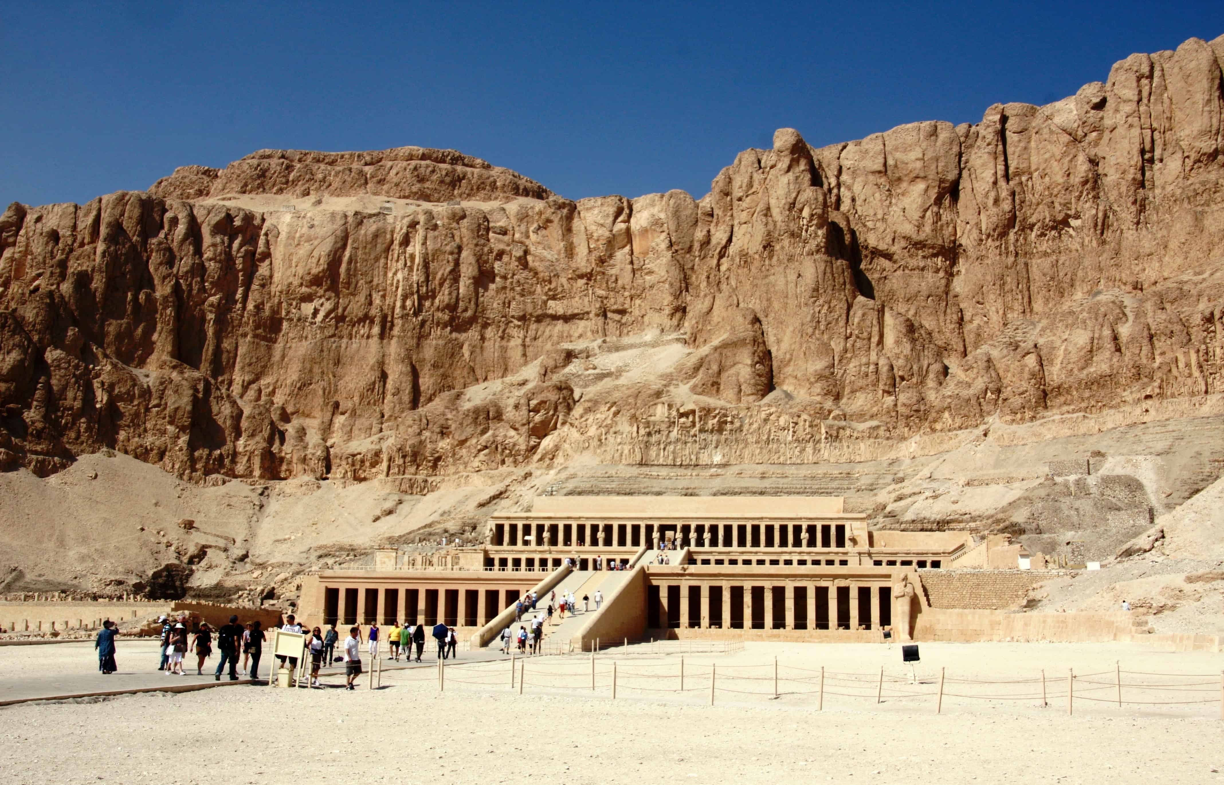 The vast temple of Hatshepsut in Egypt.