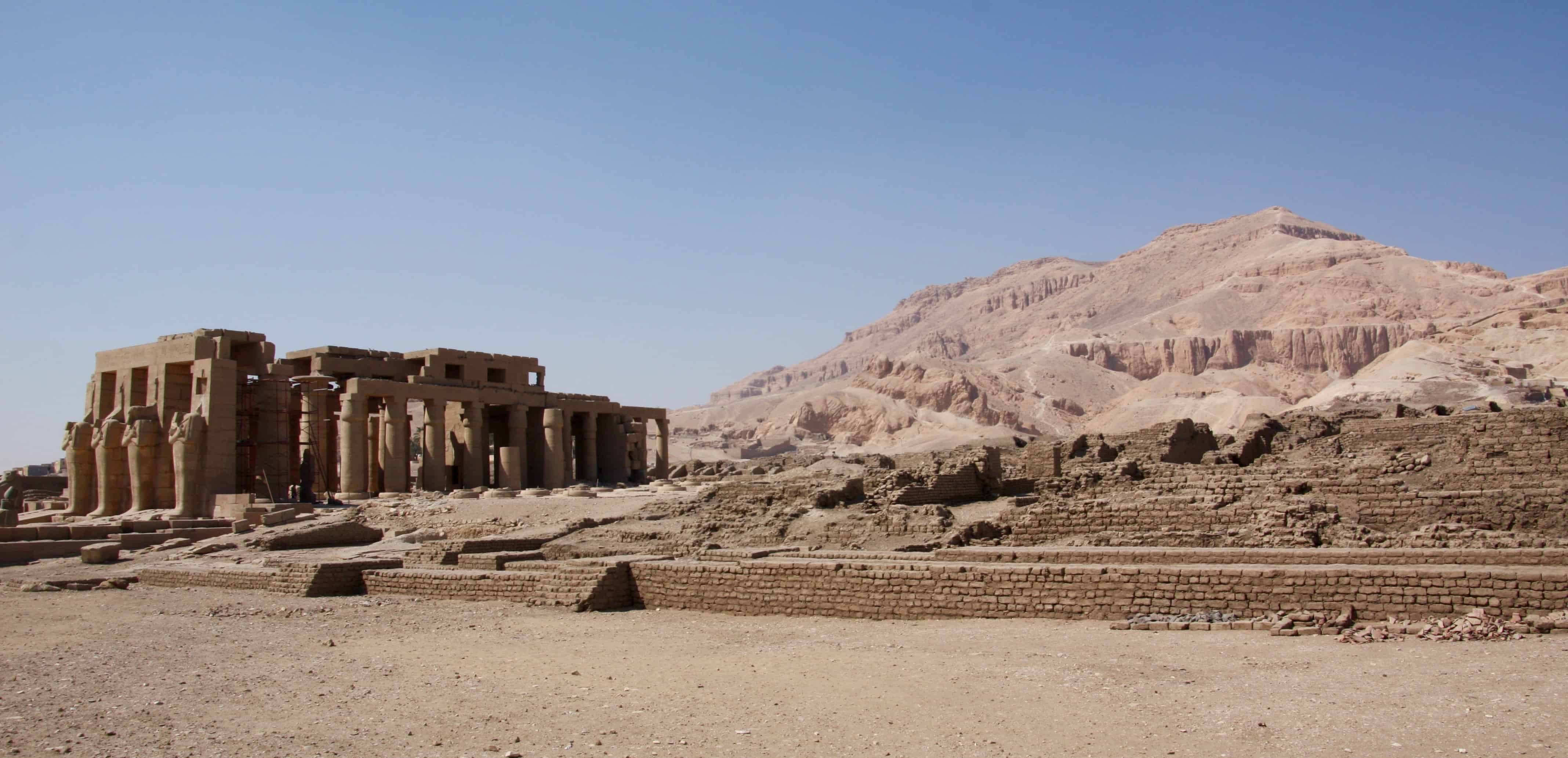 Ramesseum on the West Bank at Luxor, Egypt