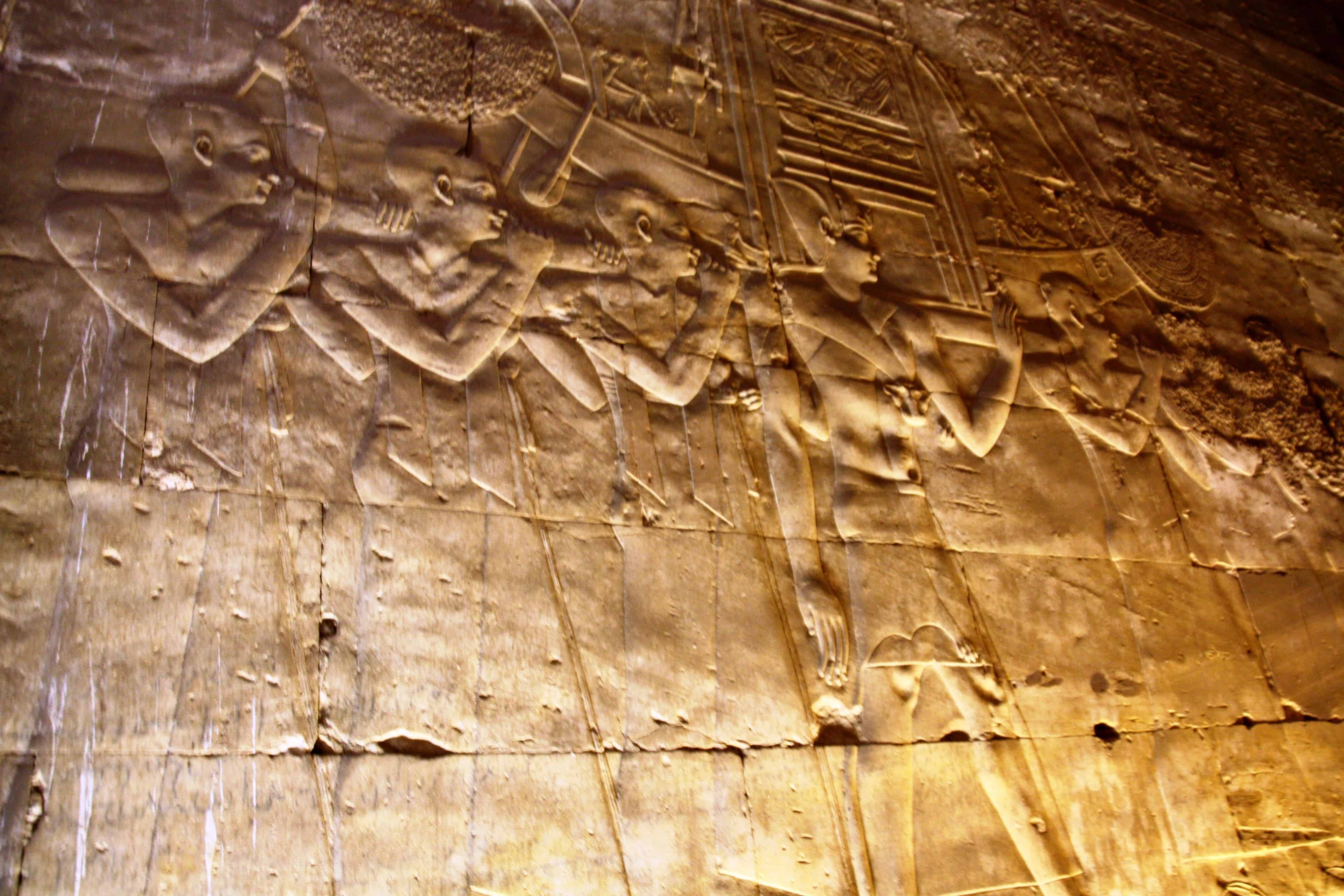 Wall carvings, Temple of Isis at Philae, Egypt