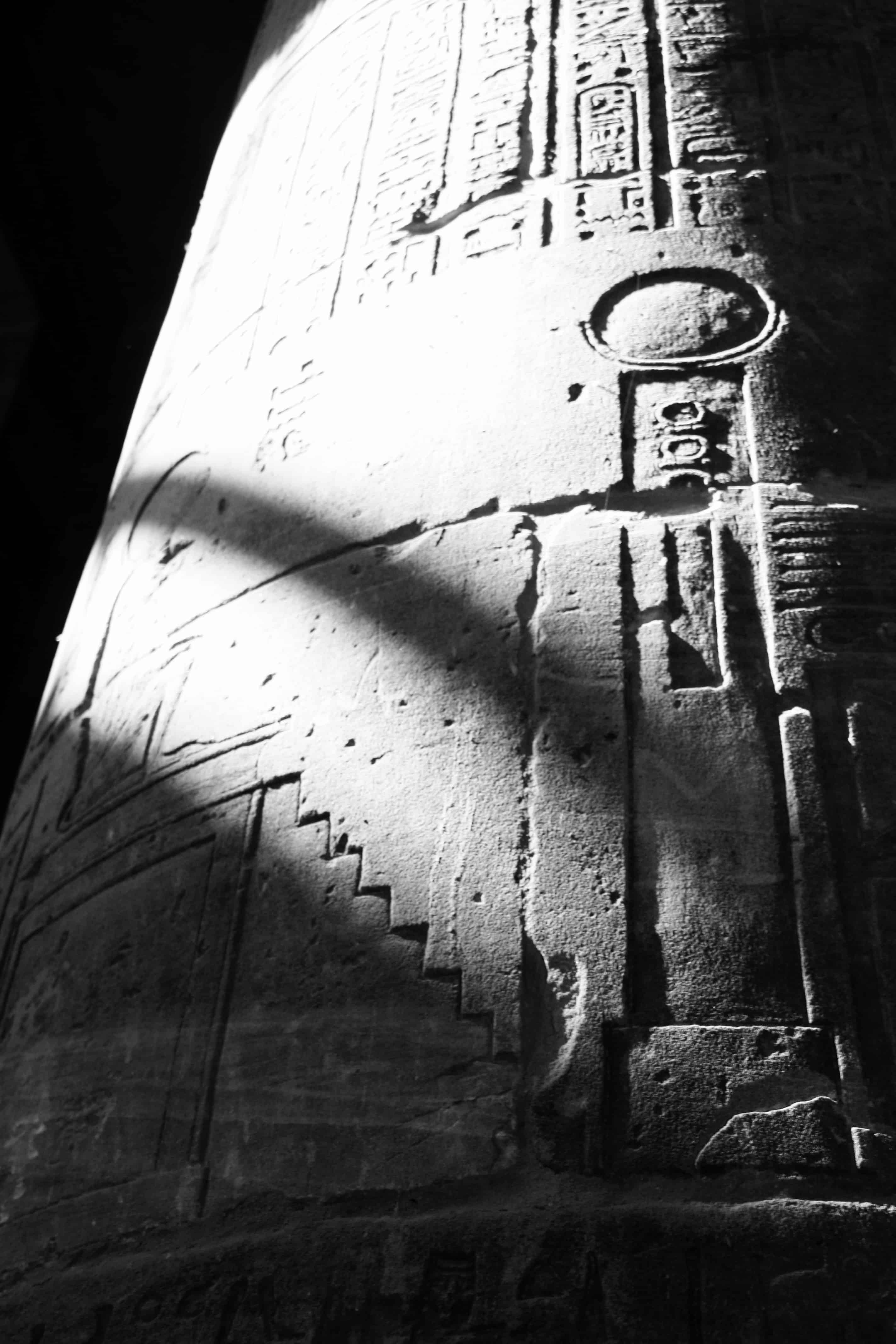 Column stonework, Temple of Isis at Philae, Egypt
