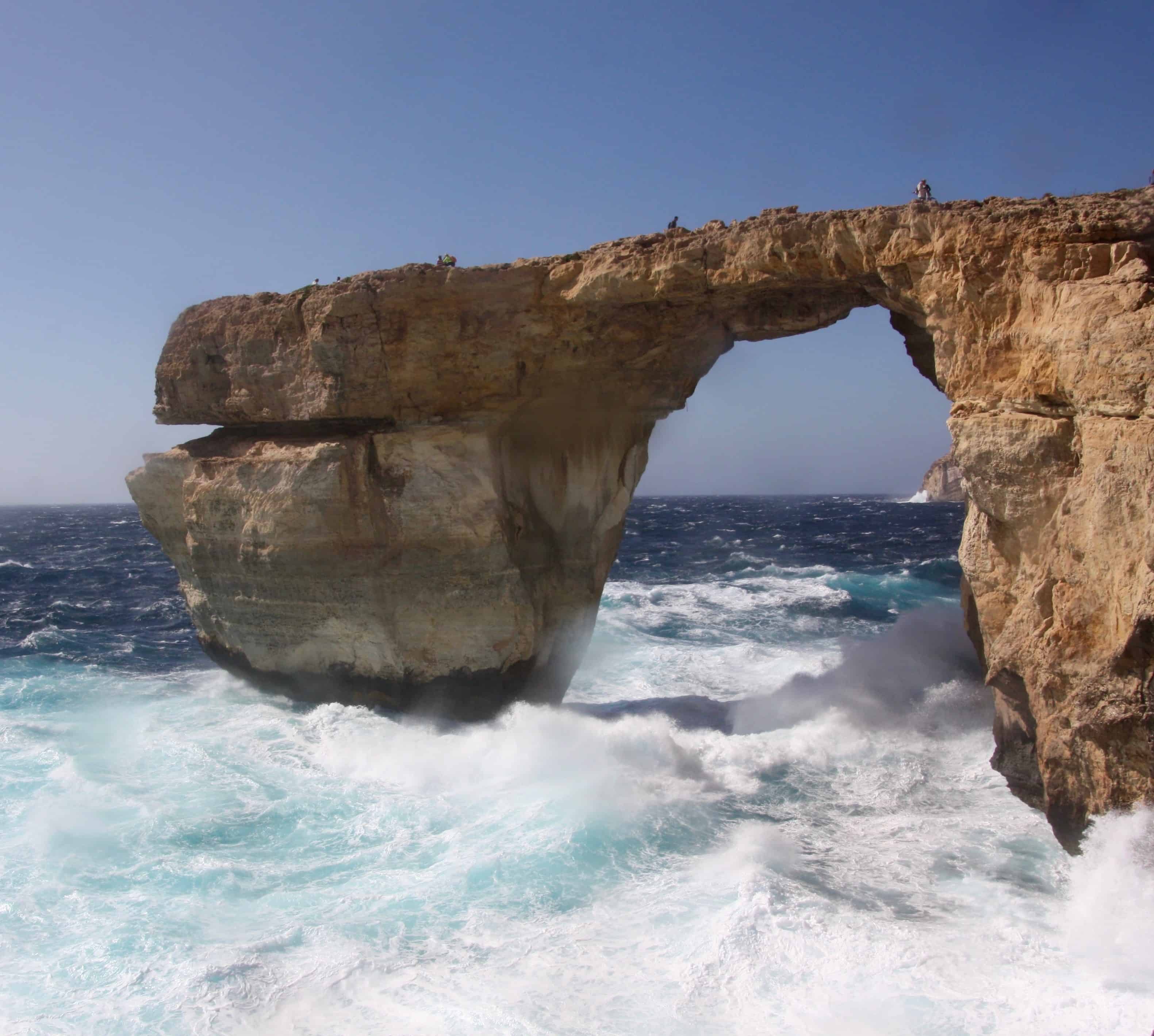Azure Window in rough seas, Gozo, Malta