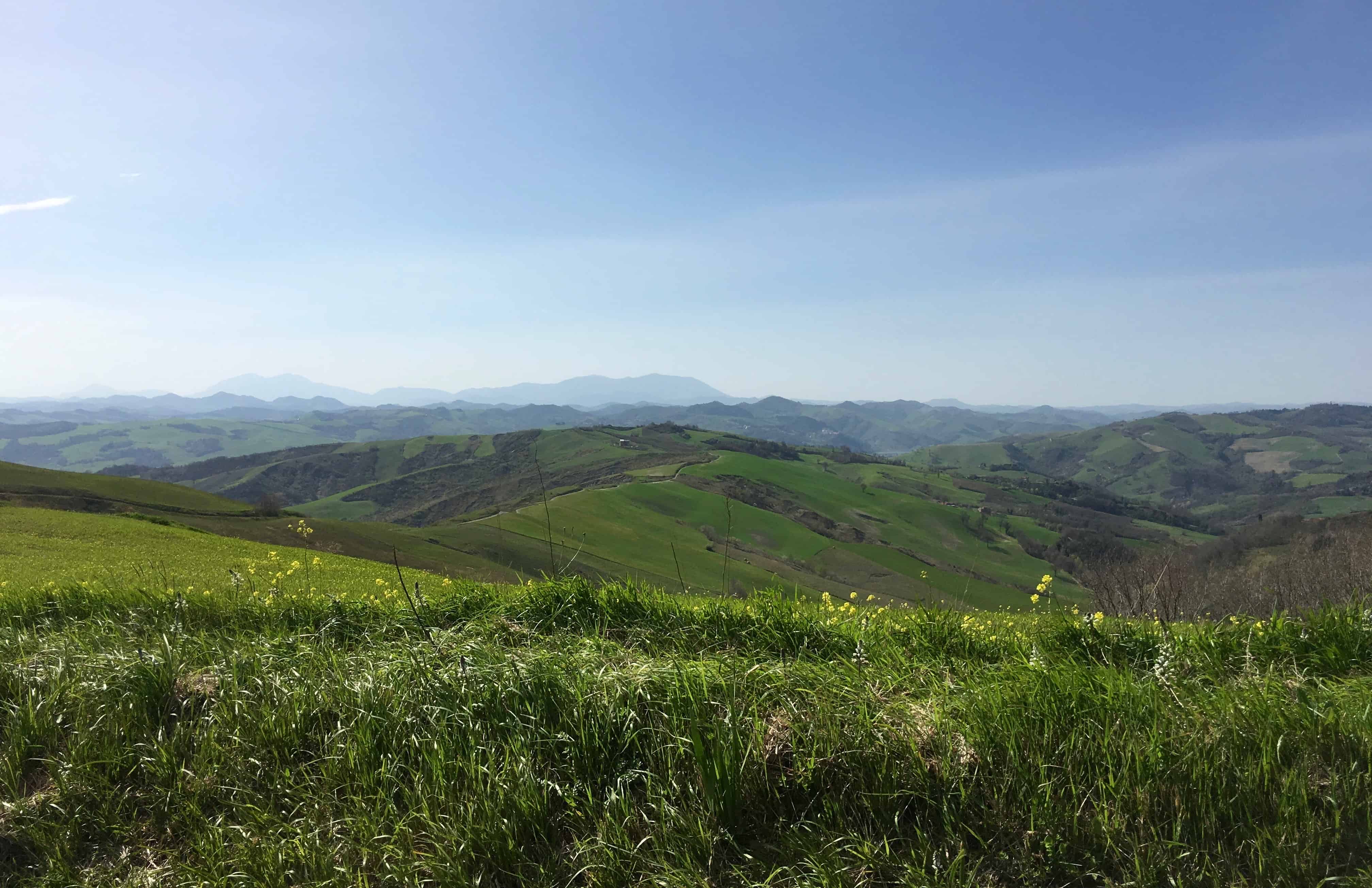 Views on the drive between San Marino and Urbino, Italy