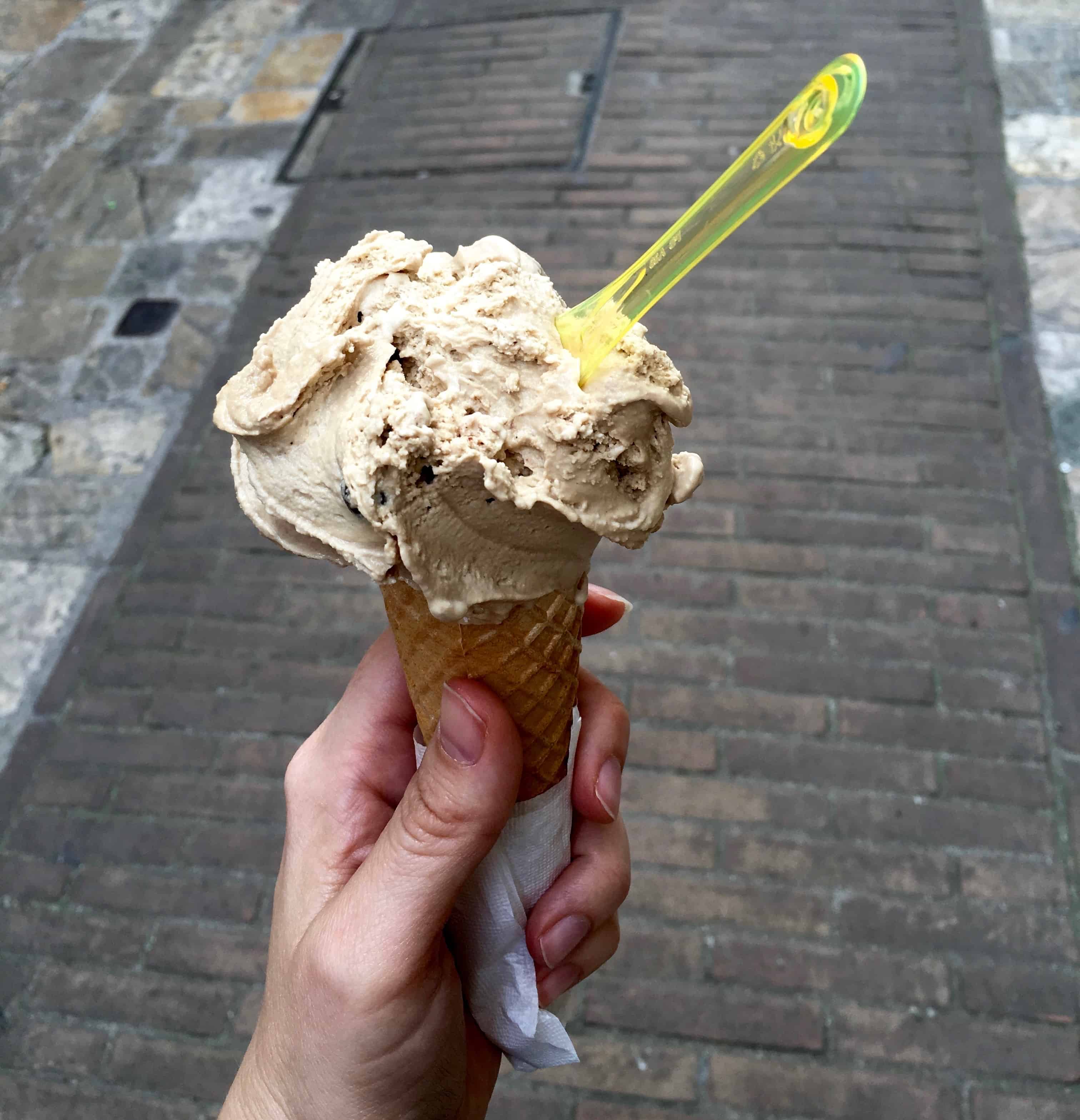 Gelato in Assisi.