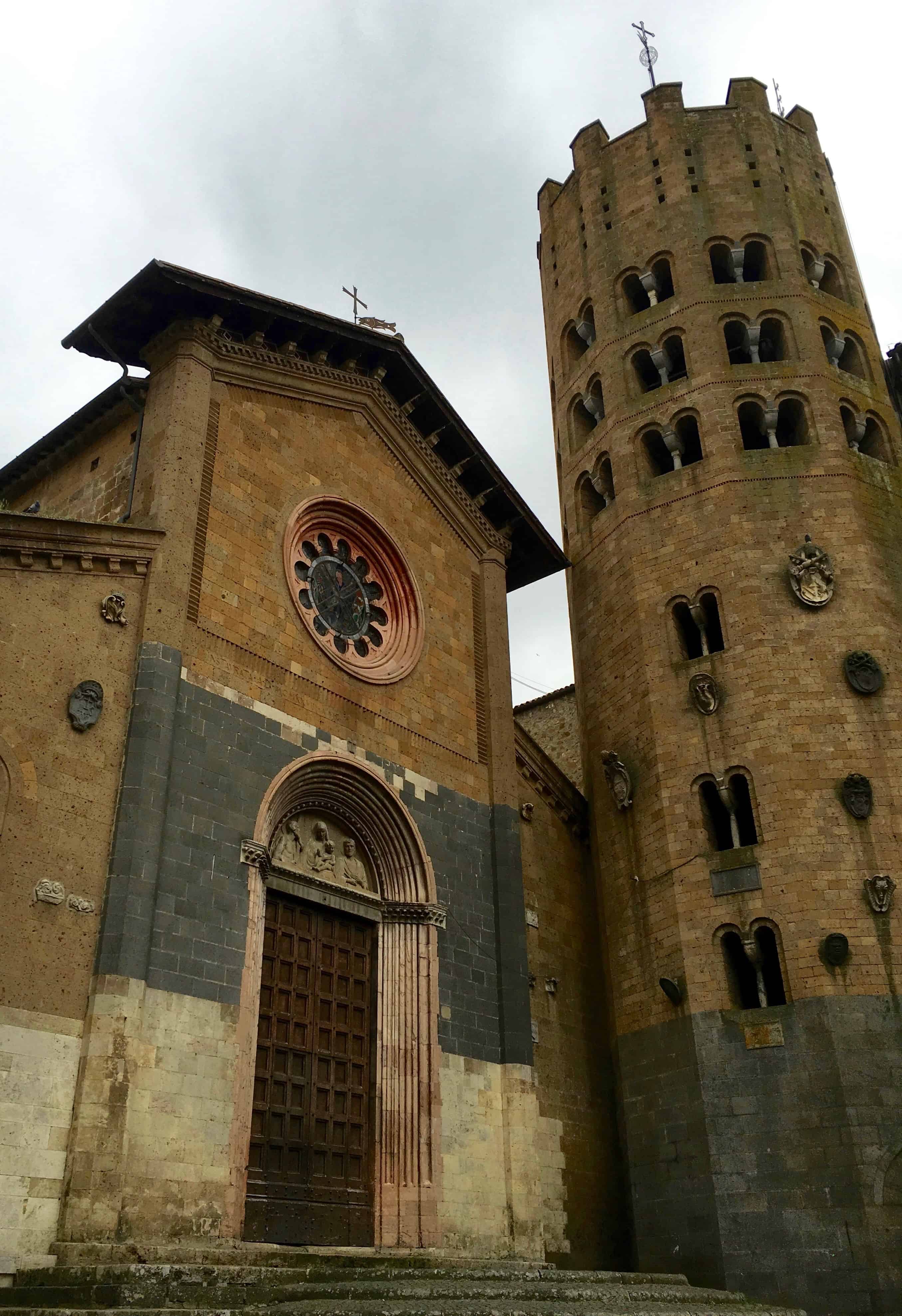 The ten-sided Chiesa di Sant'Andrea in Orvieto, Italy