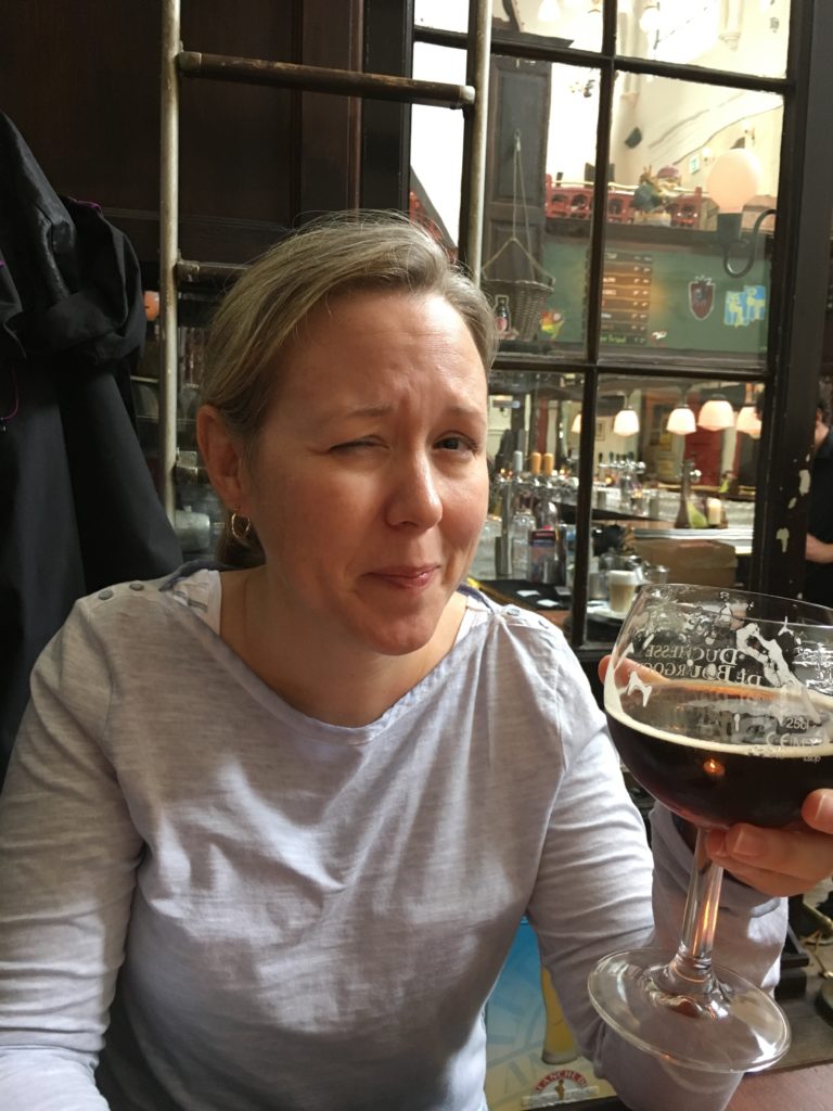 Sour beer at Belgisch Bier Café Olivier