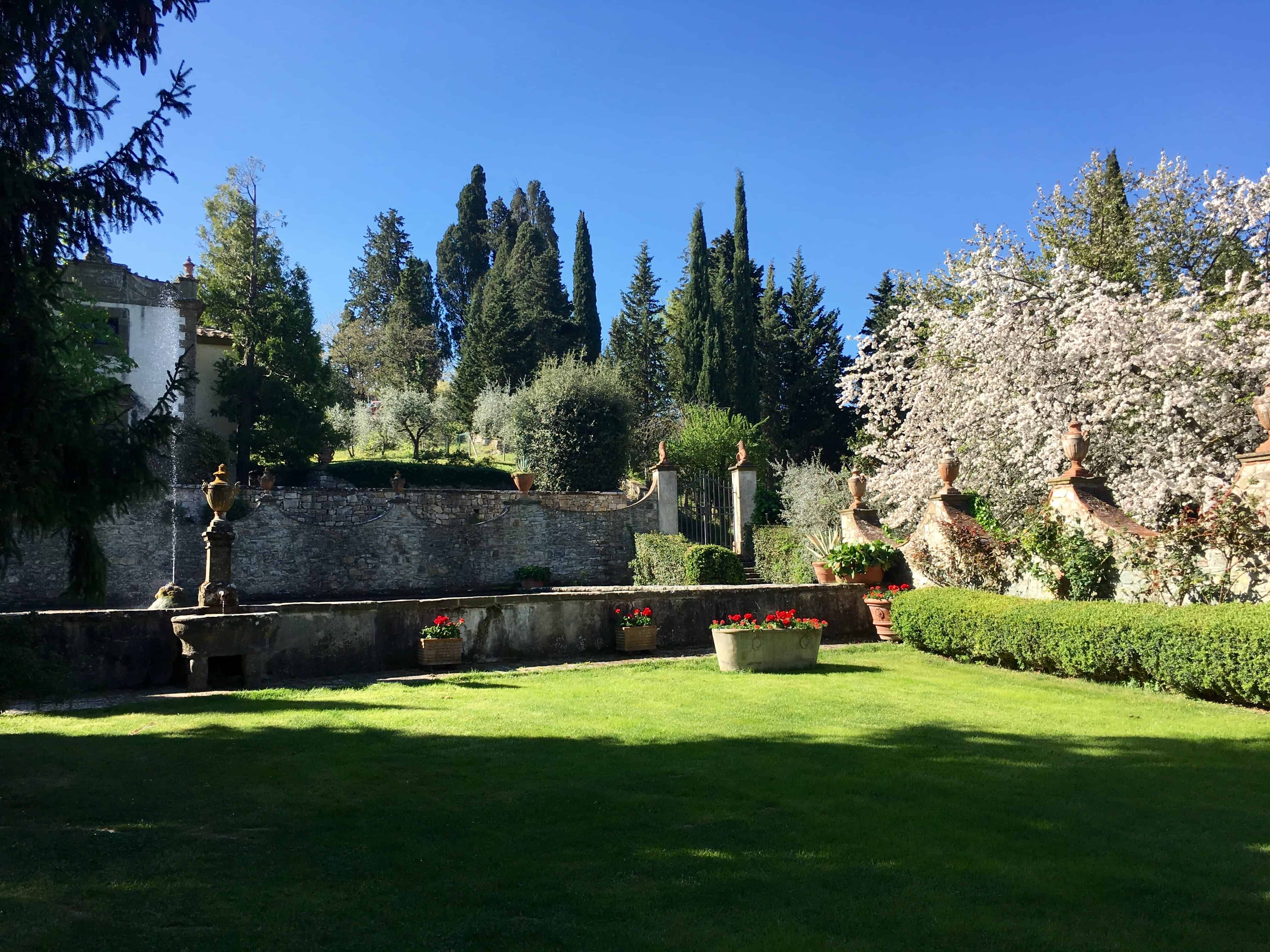 Grounds of Castello di Verrazzano in Chianti, Italy