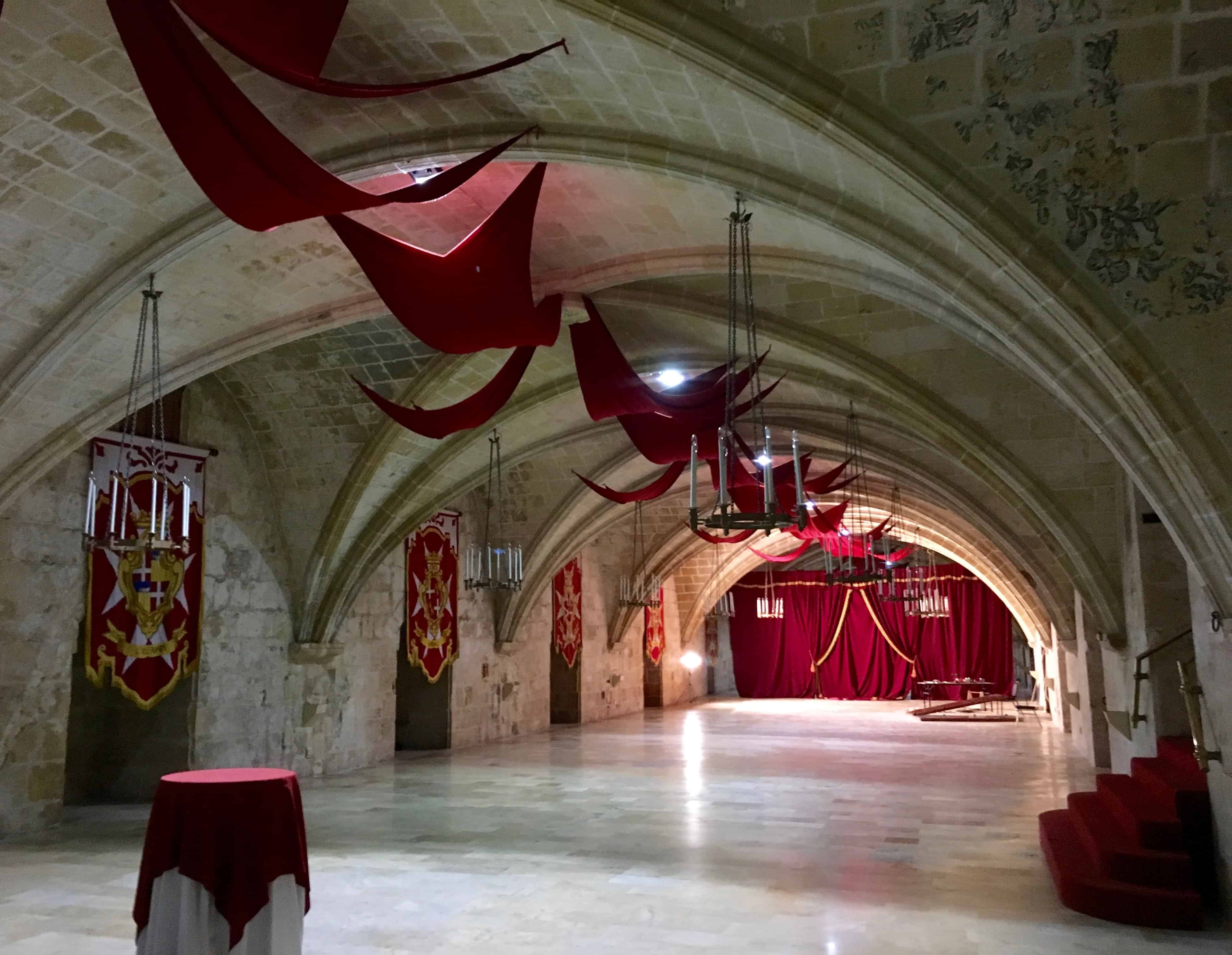 The atmospheric basement ward of the Sacra Infermeria in the Mediterranean Conference Centre, Malta.