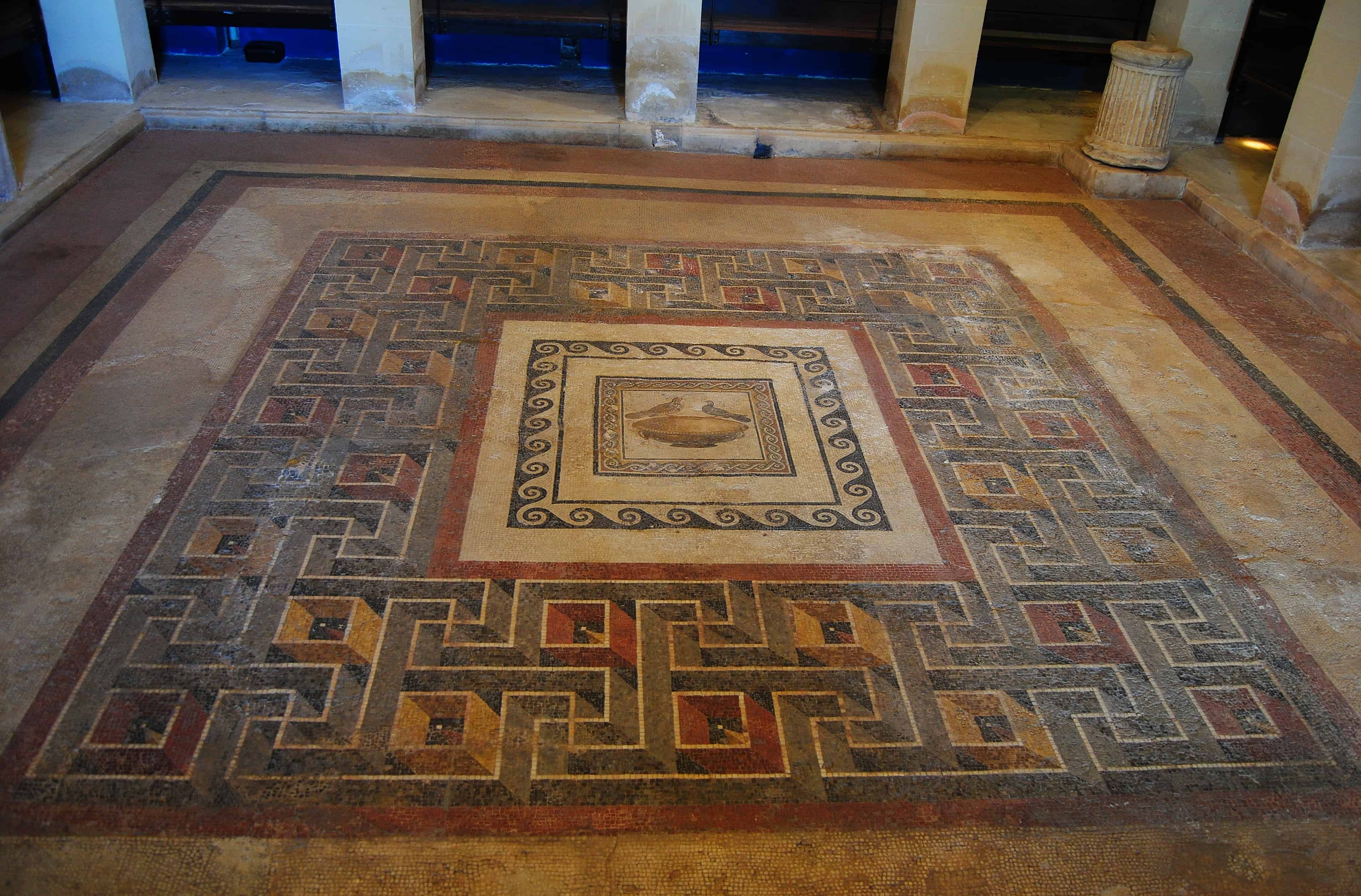 Mosaics at the Domus Romana in Rabat