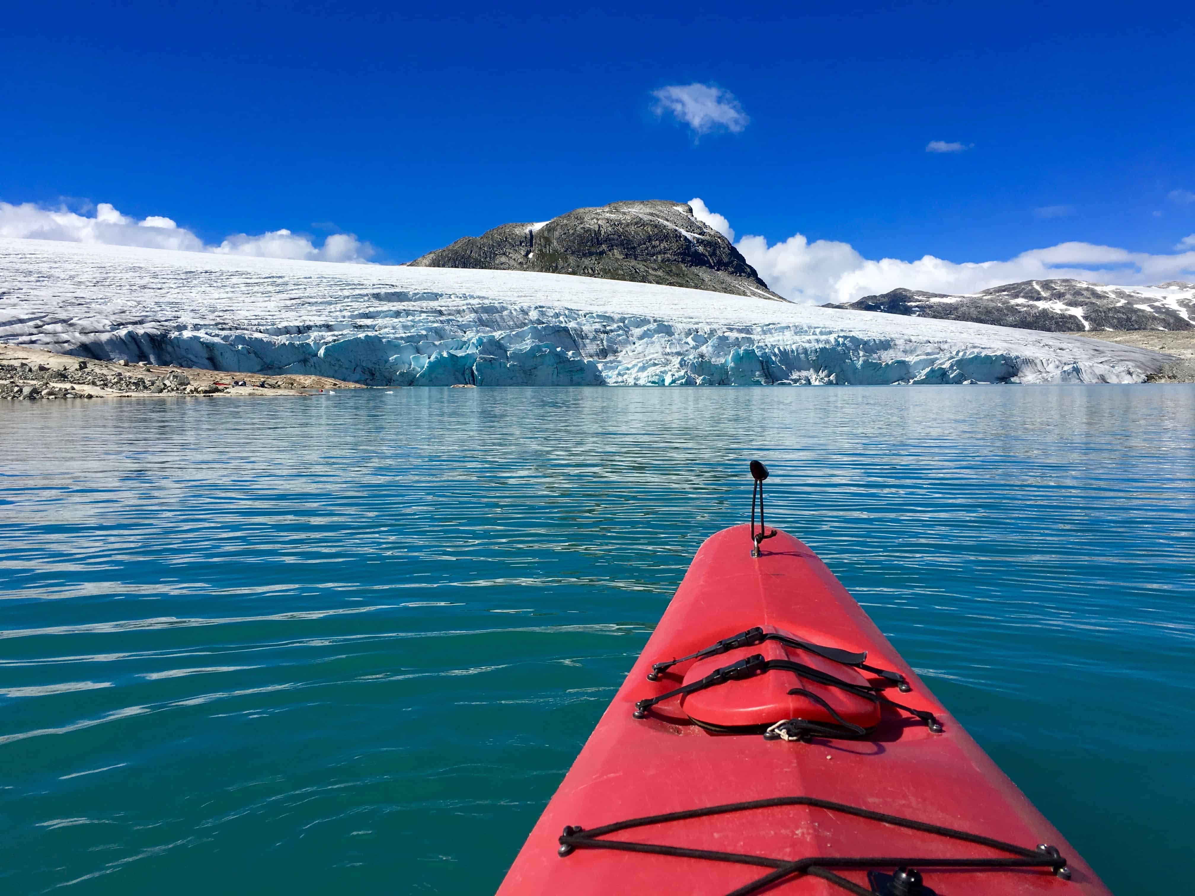 Terminus of Austdalsbreen glacier