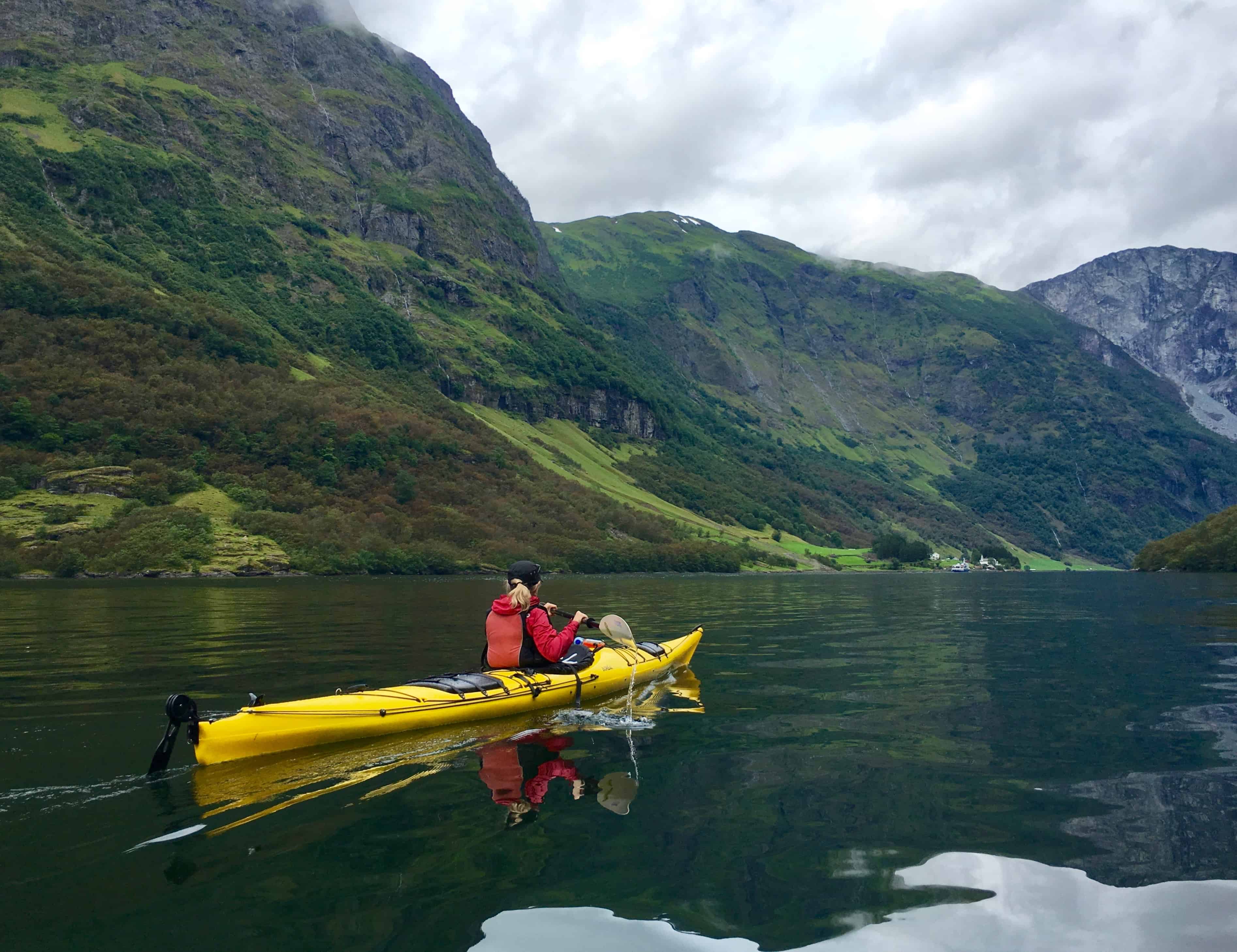 Dan in a quiet moment on Naeroyfjord