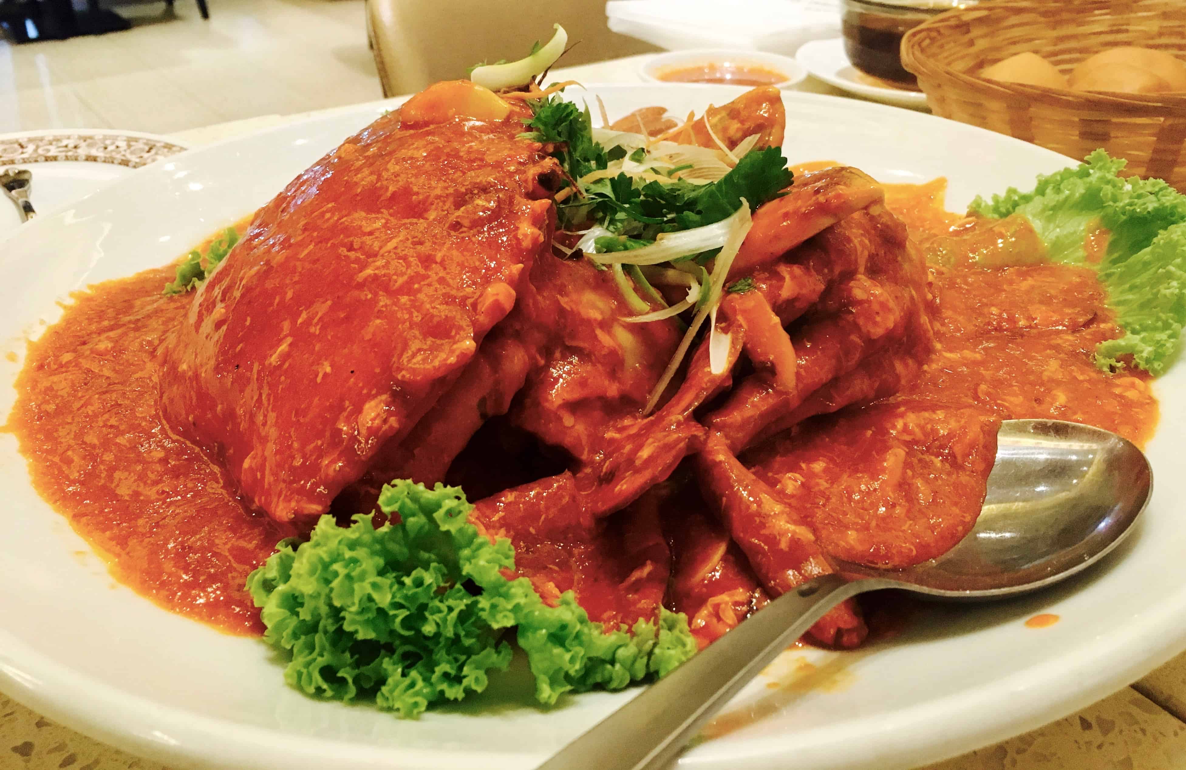 Singapore Chilli Crab at Fatty Weng