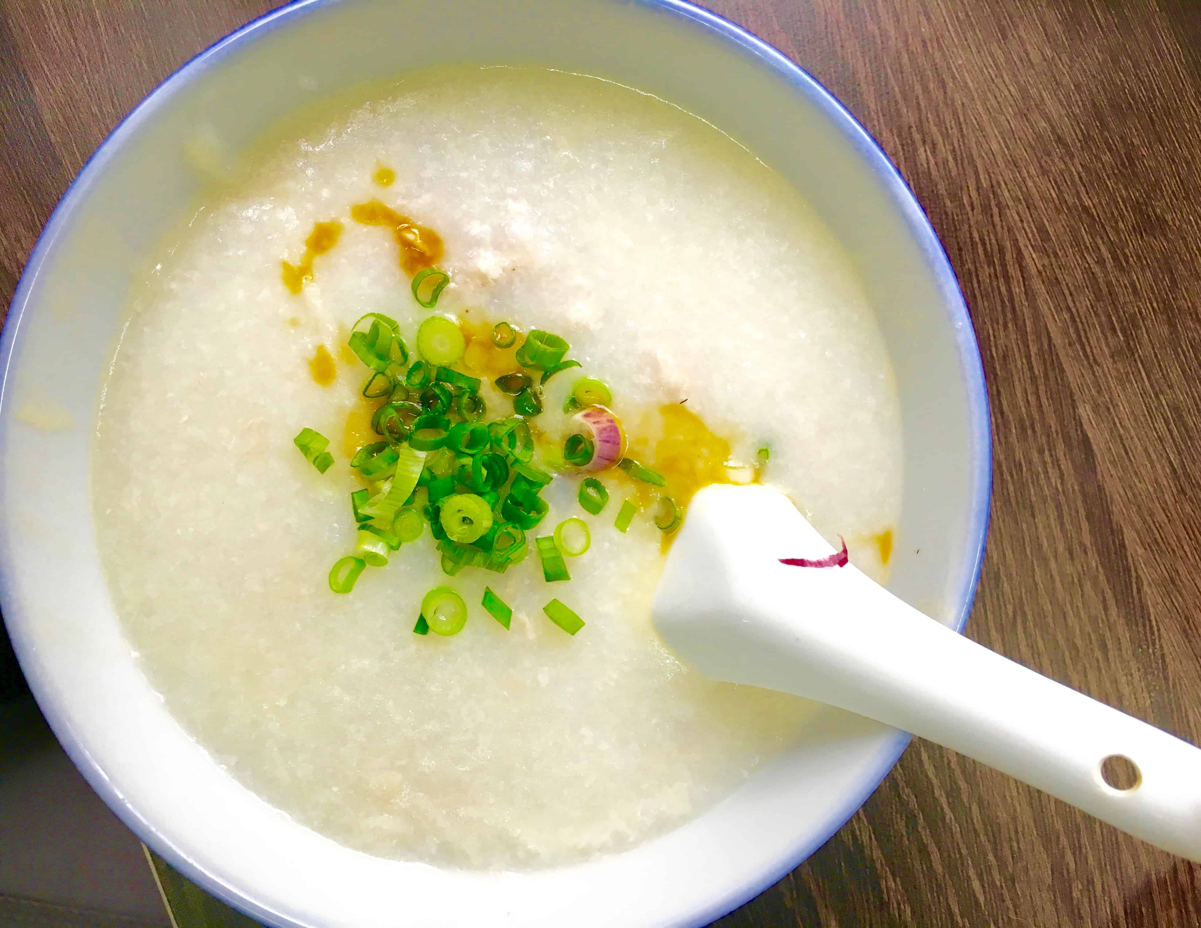 Singapore Breakfast: Pork Porridge