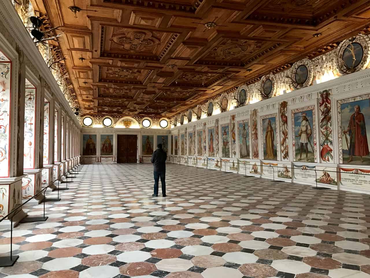 The Spanish Hall at Ambras Castle in Innsbruck.