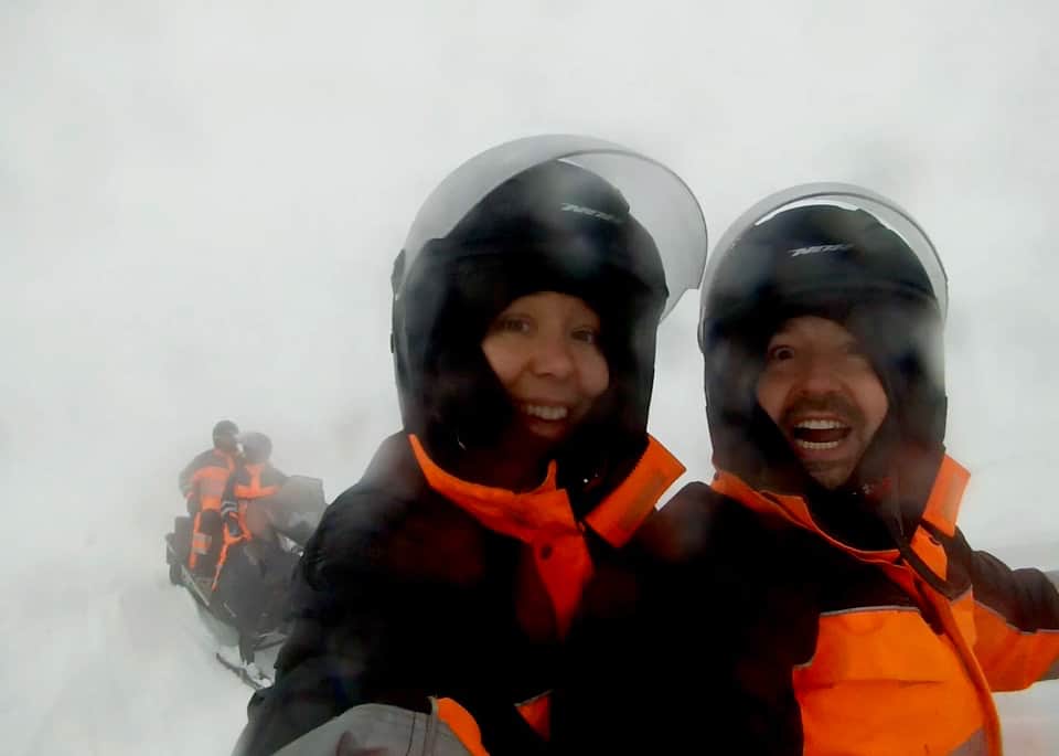 @twofortheworld take on snowmobiling in Iceland