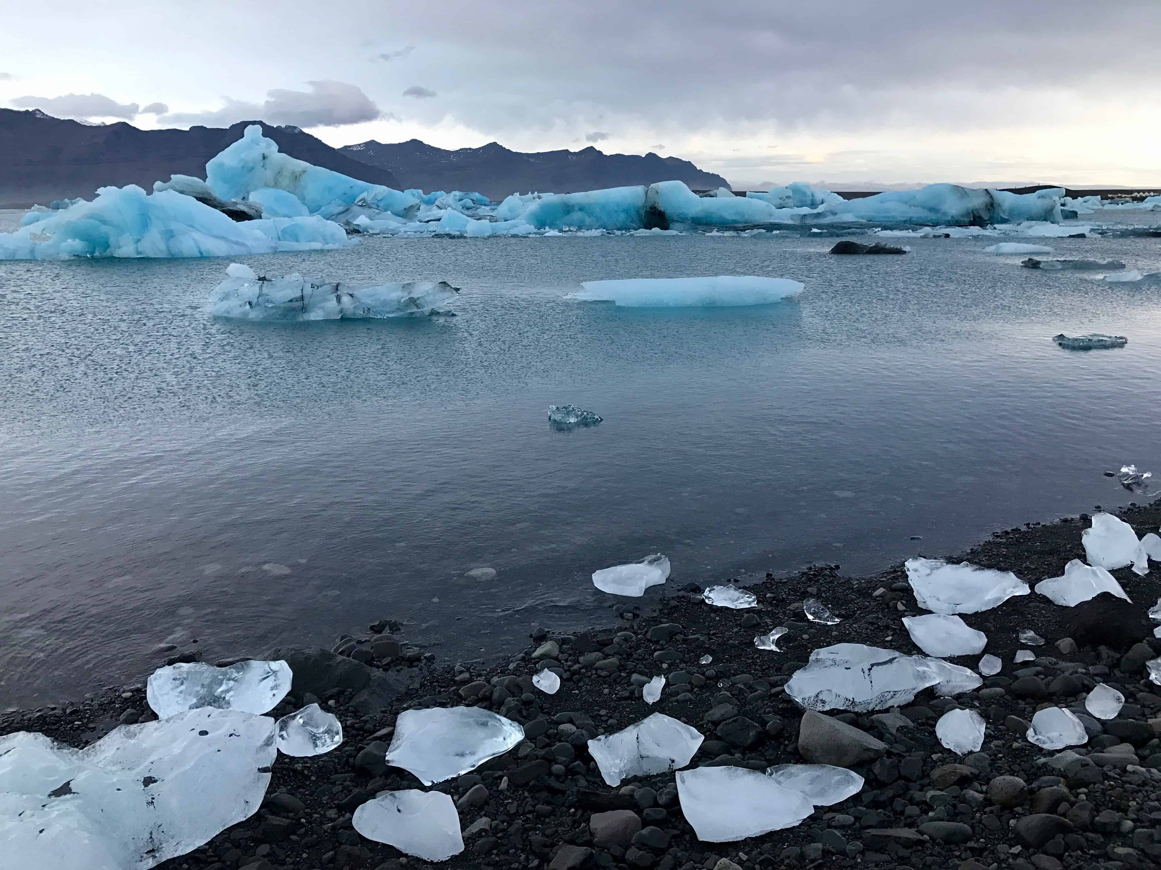 Blue Icebergs of Jökulsárlón Glacier Lagoon Iceland