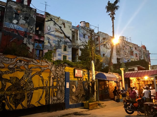 Colourful, mural-covered walls of Centro's Callejón de Hamel set the scene for rumba each Sunday. 