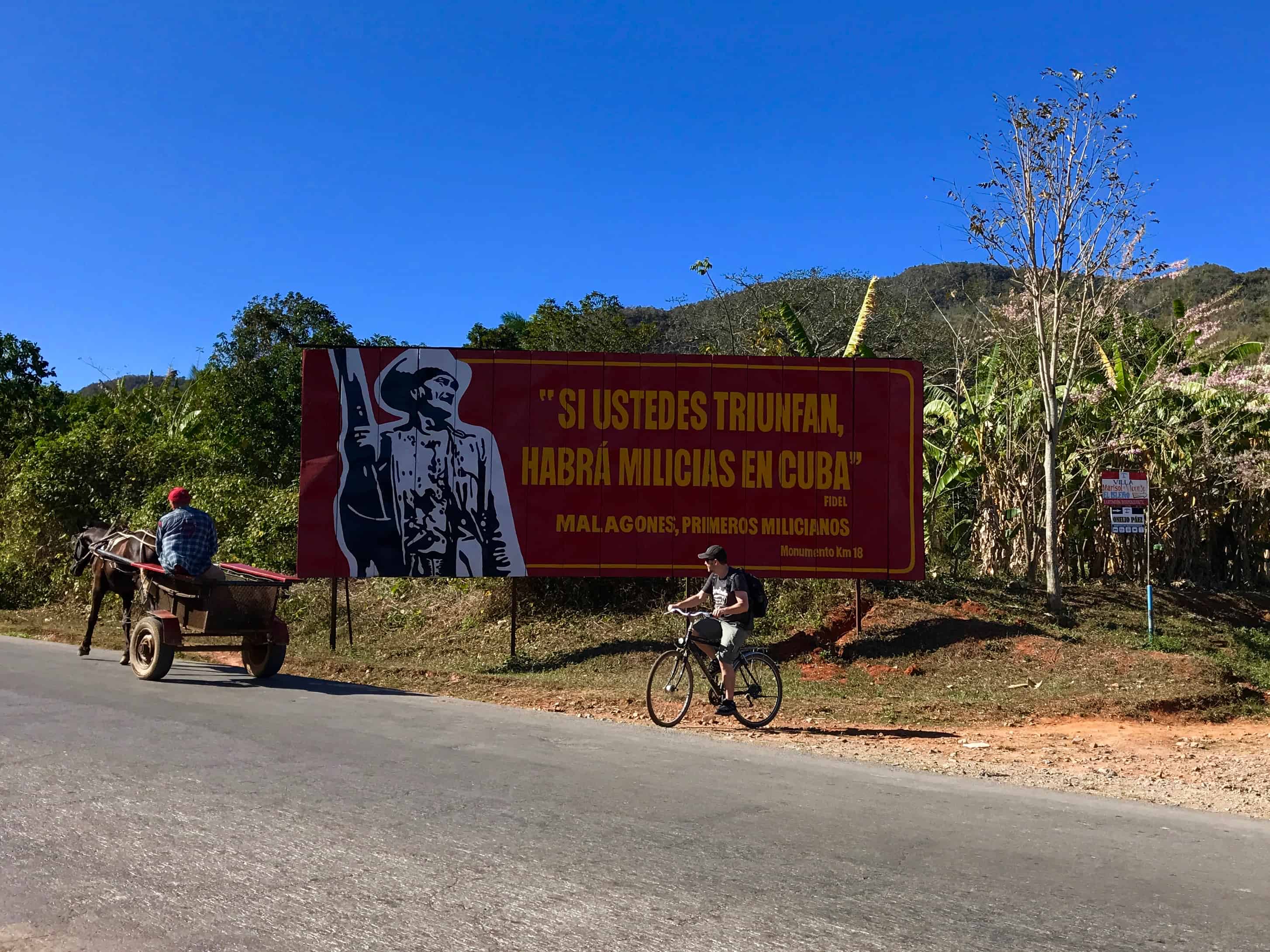 Bike riding in Vinales