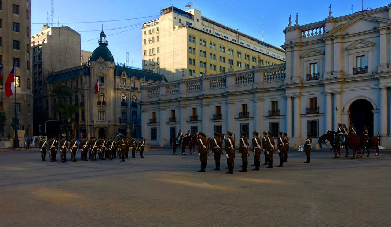 Free things to do in Santiago - Changing of the Guard at La Moneda Palace, Santiago