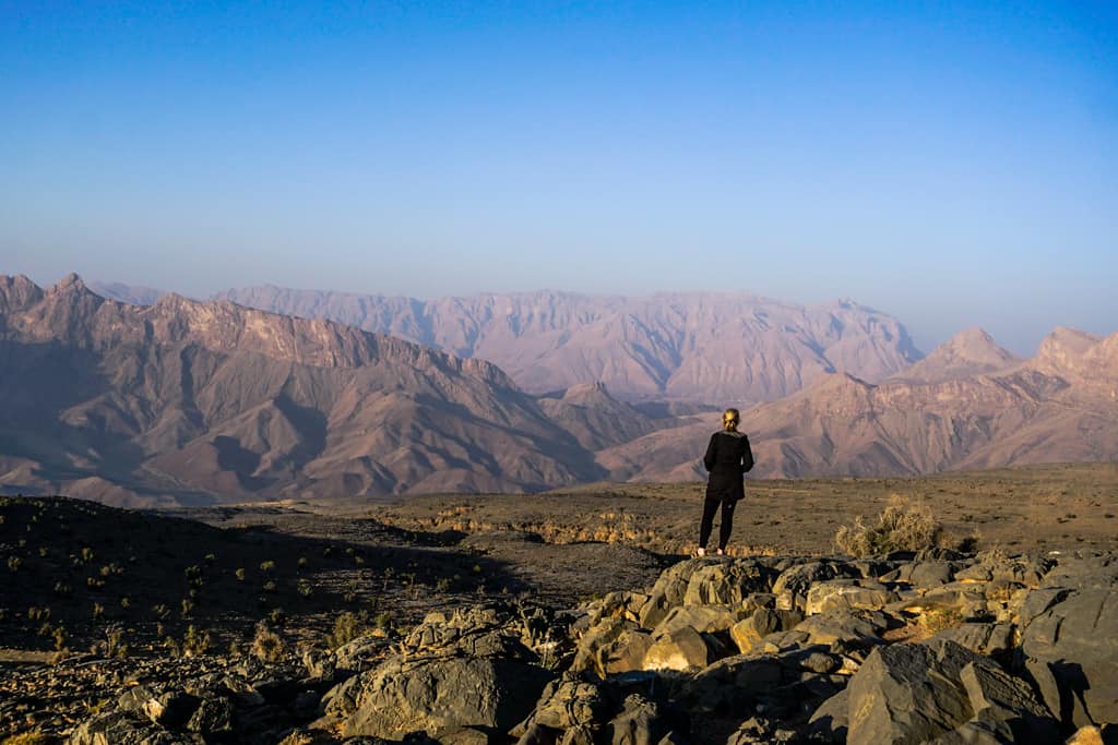 Sunset at Jebel Shams, One of the most iconic images of Oman.