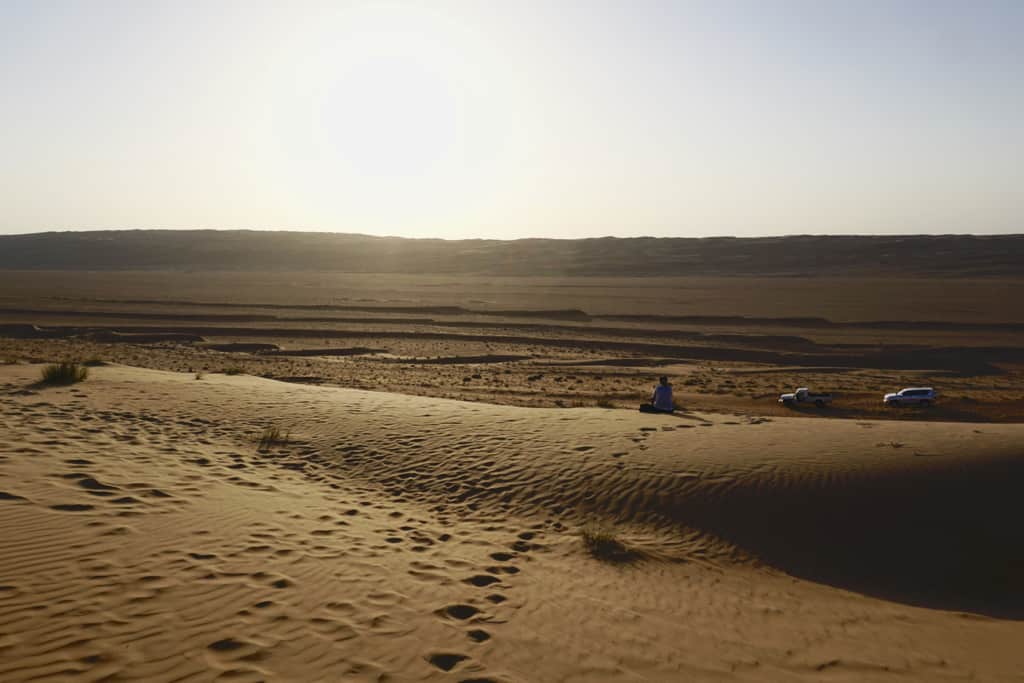 4WDriving through Sharqiya Sands in Oman.