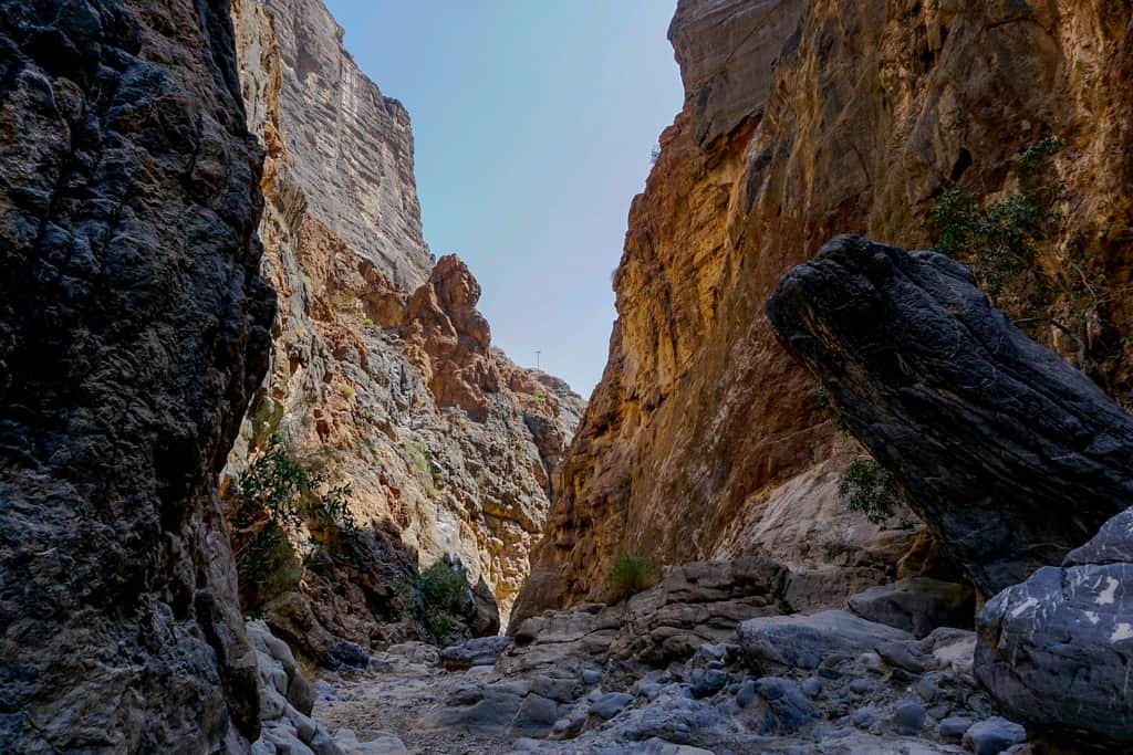 The shady entrance to snake gorge is particularly enticing on a hot day.
