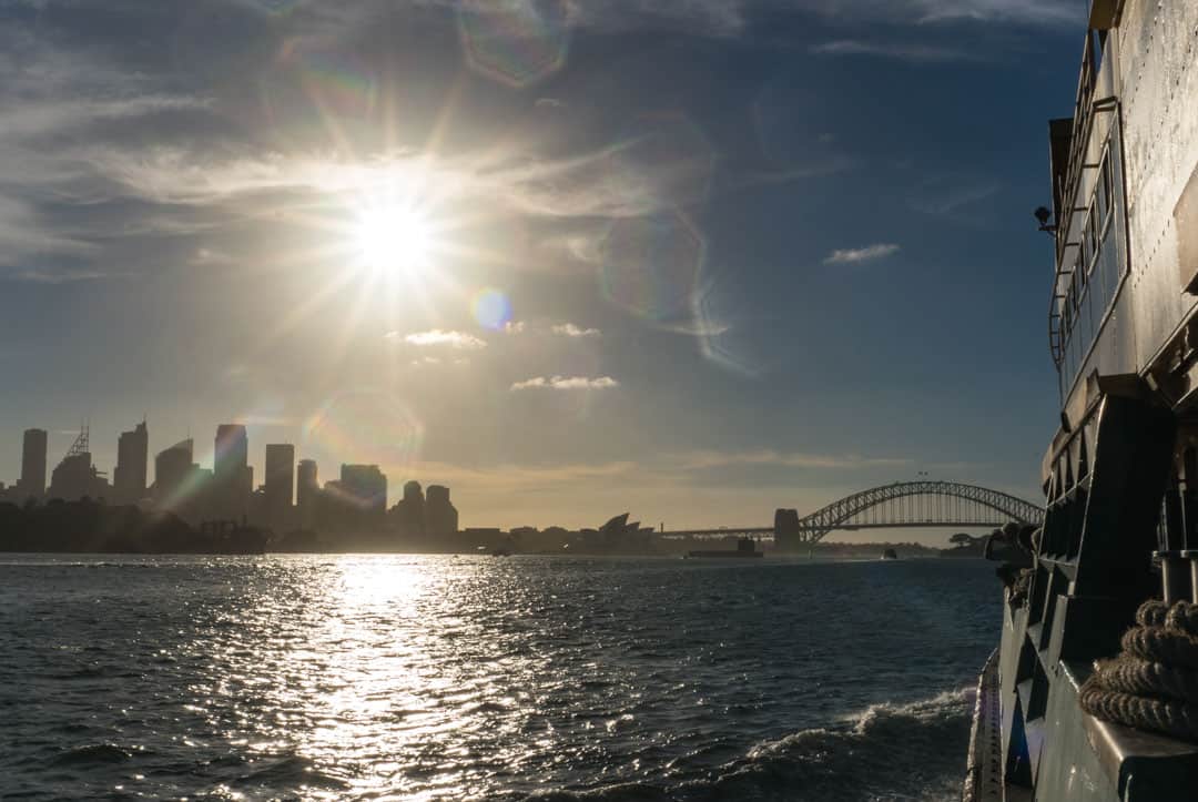 Explore Sydney Harbour - The late afternoon view of Sydney city on the Manly to Sydney ferry is sublime.