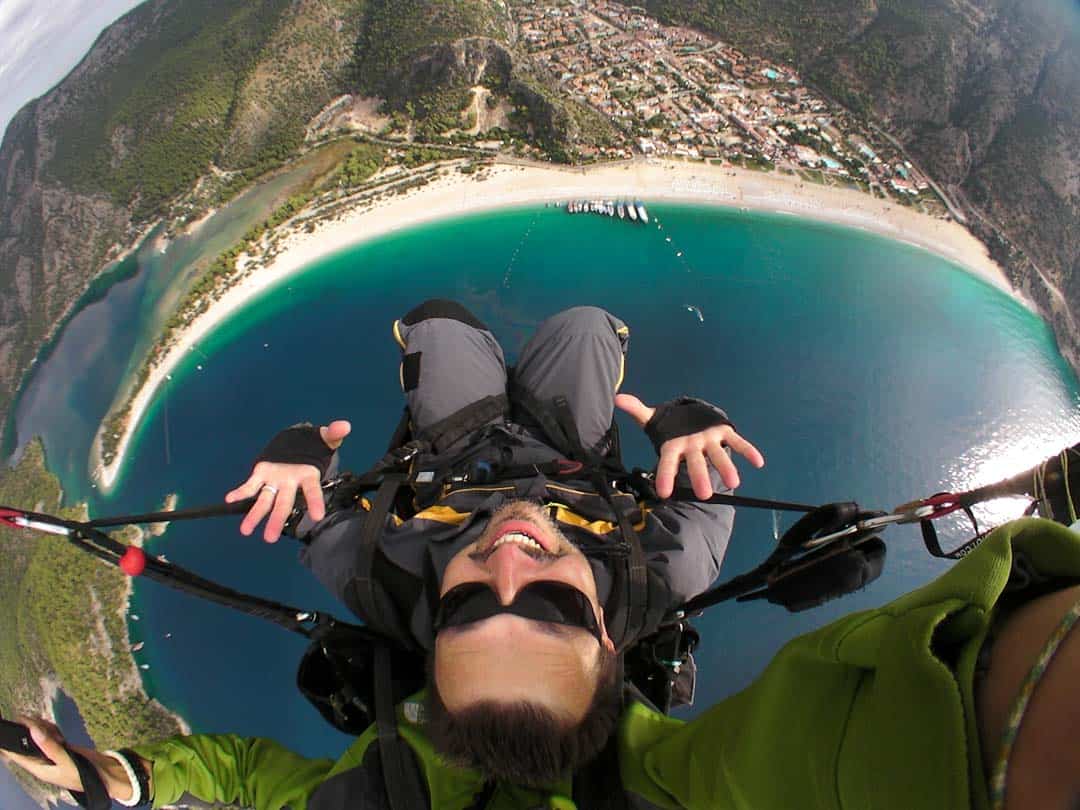 Don’t forget to splurge occasionally when you travel as a couple - Paragliding in Turkey
