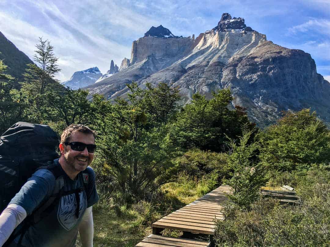 Hiking the W Patagonia offers endless epic vistas like the Cuernos mountain range. 