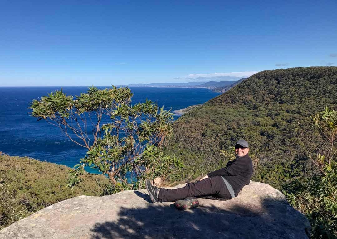 Views to the south coast from Werrong Lookout in Royal National Park.