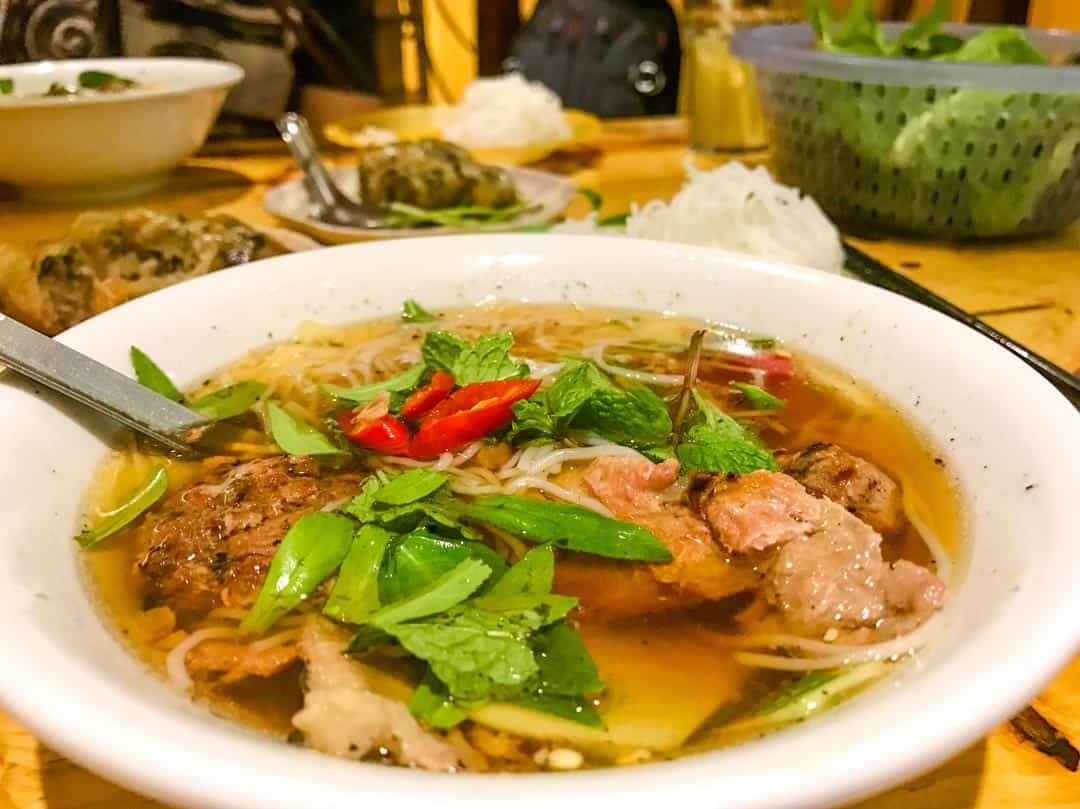 A Day In Hanoi: Bun Cha is a must-eat local dish on the Hanoi trail