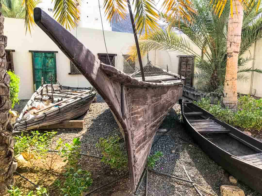 Traditional Boats At Bait Al Zubair Museum Muscat