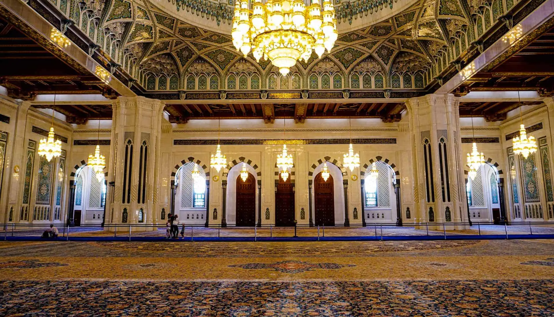The interior of Sultan Qaboos Grand Mosque is something to behold and should be included in any Muscat itinerary.