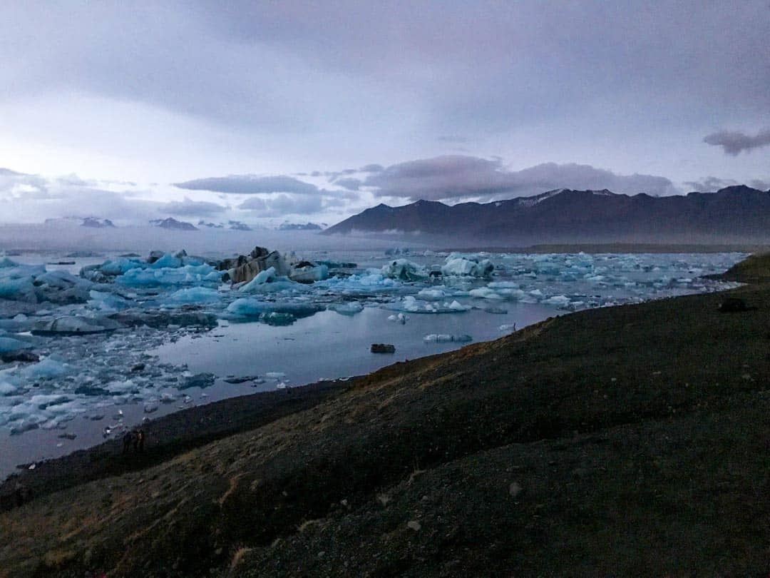 Beautiful Jökulsárlón Glacier Lagoon is one of the highlights of southern Iceland