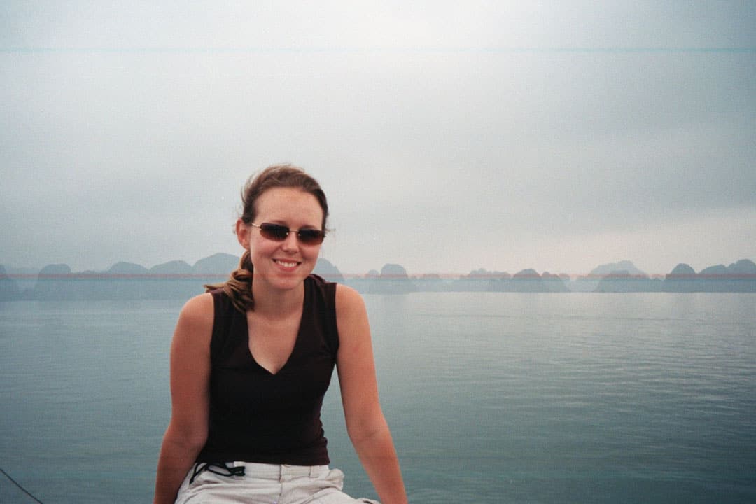 One Of The Damaged Photos From Our First Halong Bay Cruise.