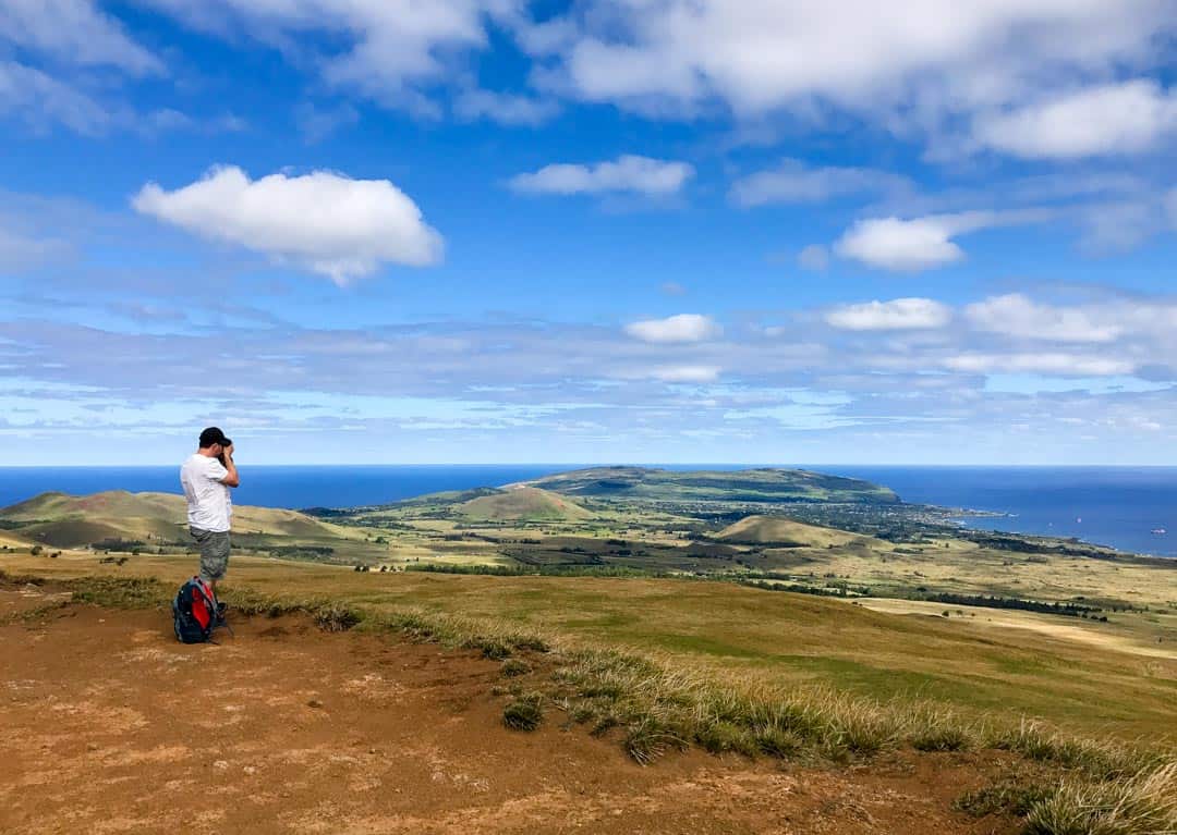 Taking in the panoramas from Maunga Terevaka is an Easter Island highlight.