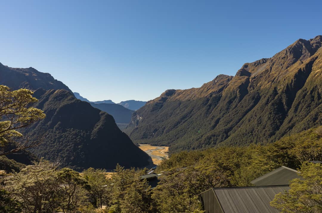 Trek NZ: Views Over The Humboldt Valley From Routeburn Falls Huts.
