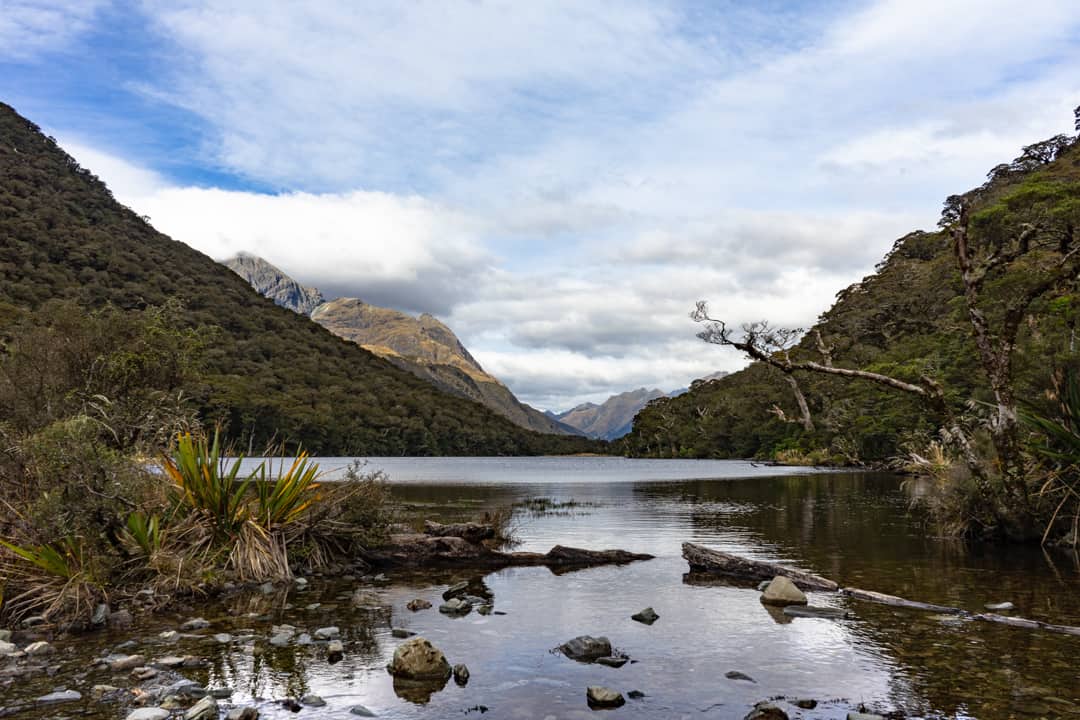 Beautiful Lake Howden On The Routeburn New Zealand Great Walks.