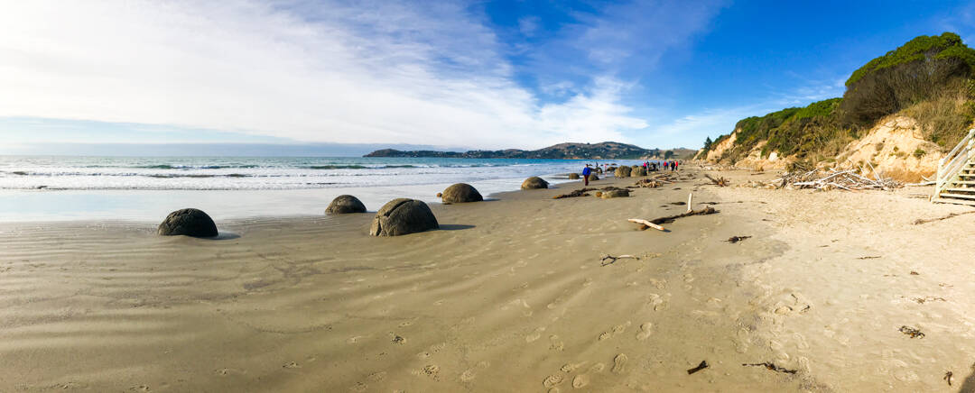 Moeraki Boulders: One of our more offbeat South Island itinerary suggestions.