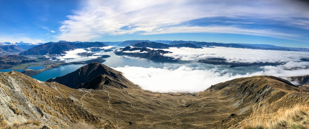 View from the summit of Roy's Peak, a New Zealand highlight.