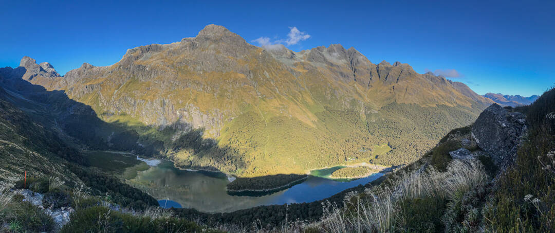 Lake Mackenzie: A stunning South Island hiking destination.