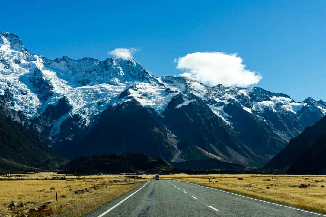 South Island itinerary suggestions: Driving the epic Mount Cook Road.