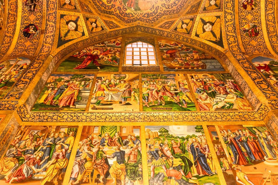 Visit Iran - Brightly Painted and Gilded Frescoes Adorn The Interior Of Vank Cathedral, Jolfa