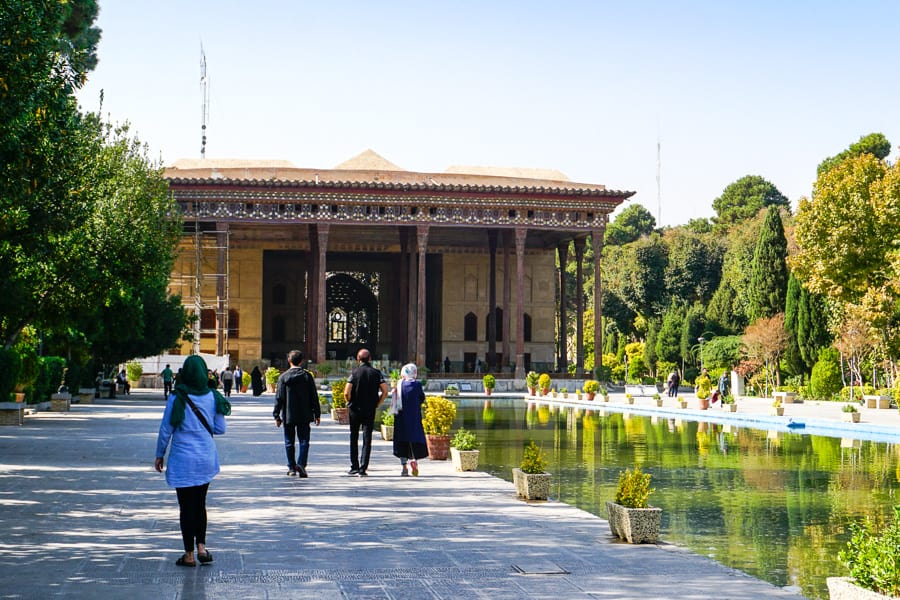Gardens And Pavilion of 40 Columns, Esfahan.