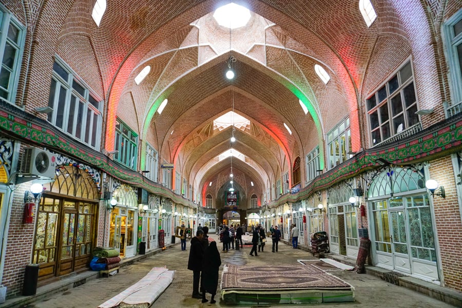 The Carpet Section of Tabriz Bazaar Is One Of The World Heritage Highlights Of Iran.
